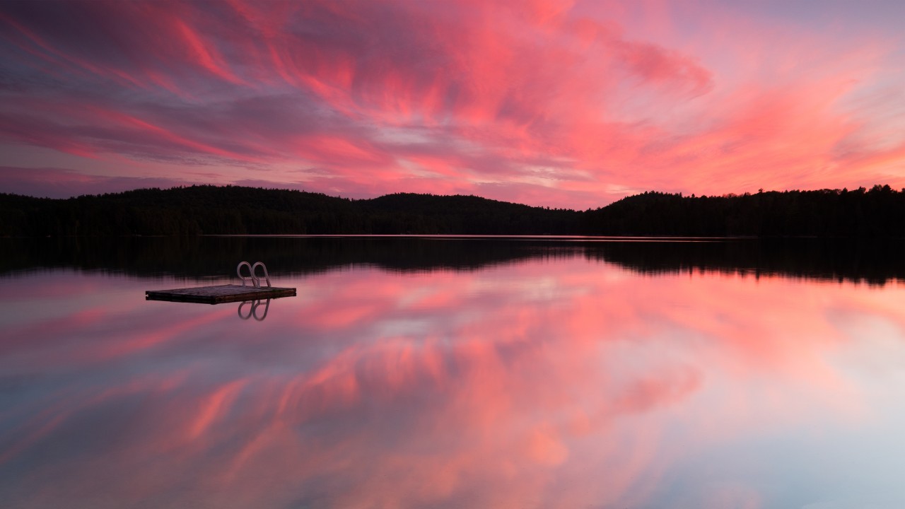 Artistic Sunset At Lake Wallpapers