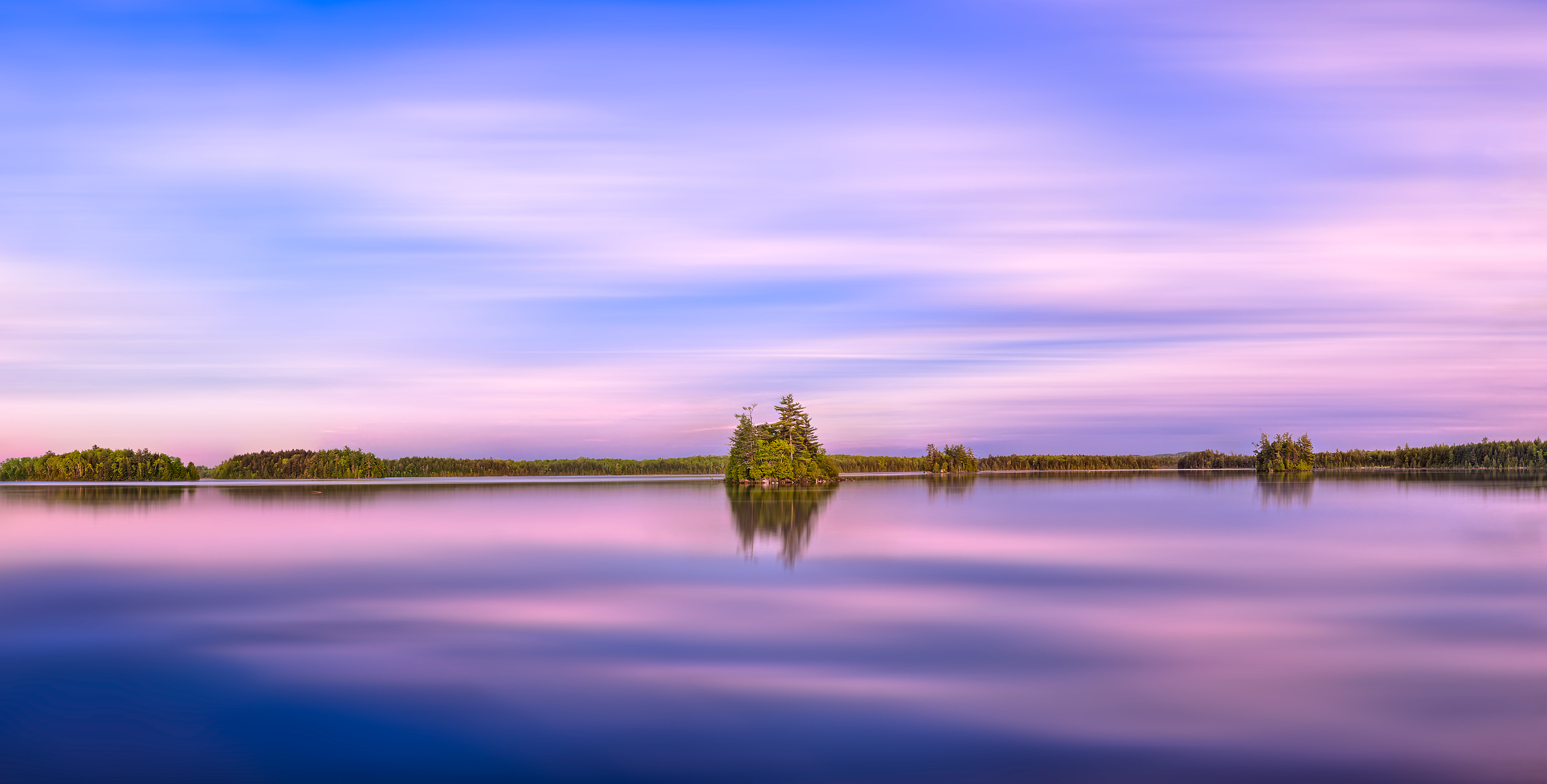 Artistic Sunset At Lake Wallpapers