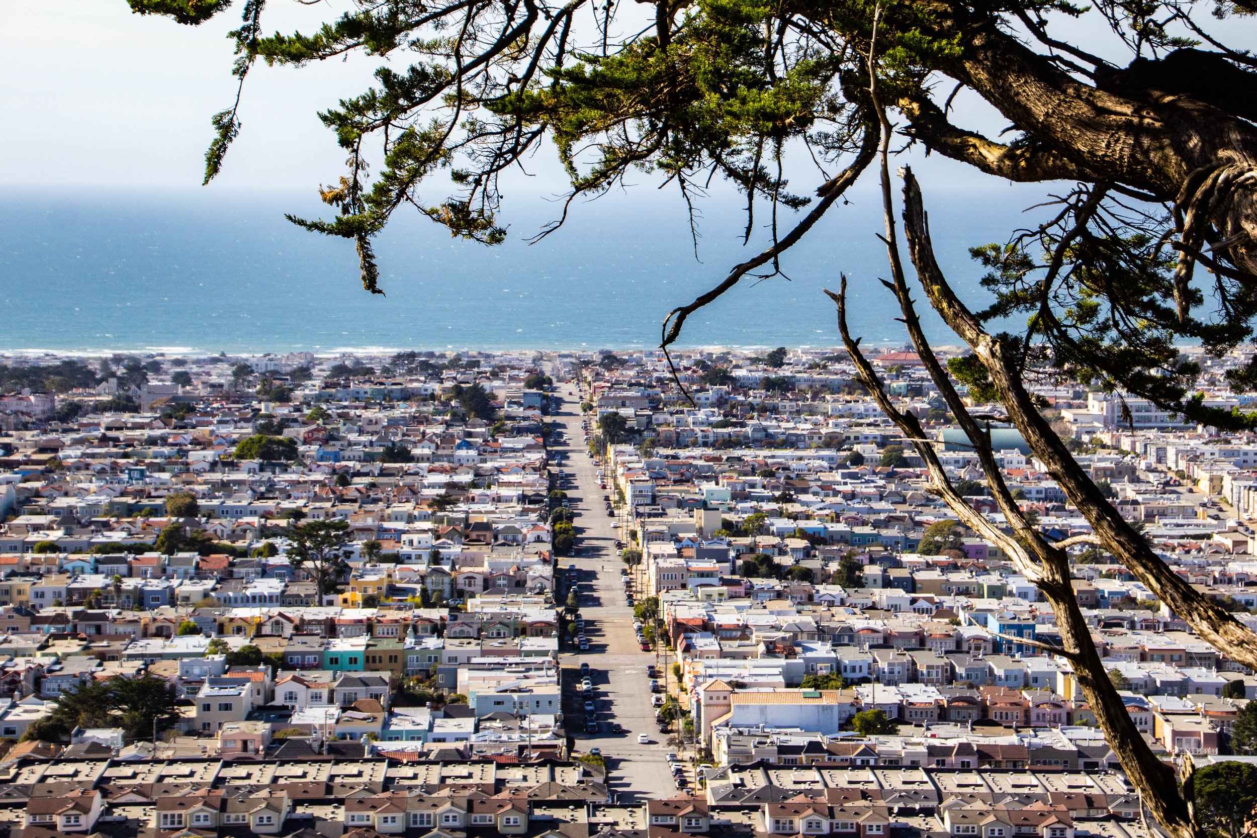 Artistic Sunset San Francisco Cityscape Wallpapers