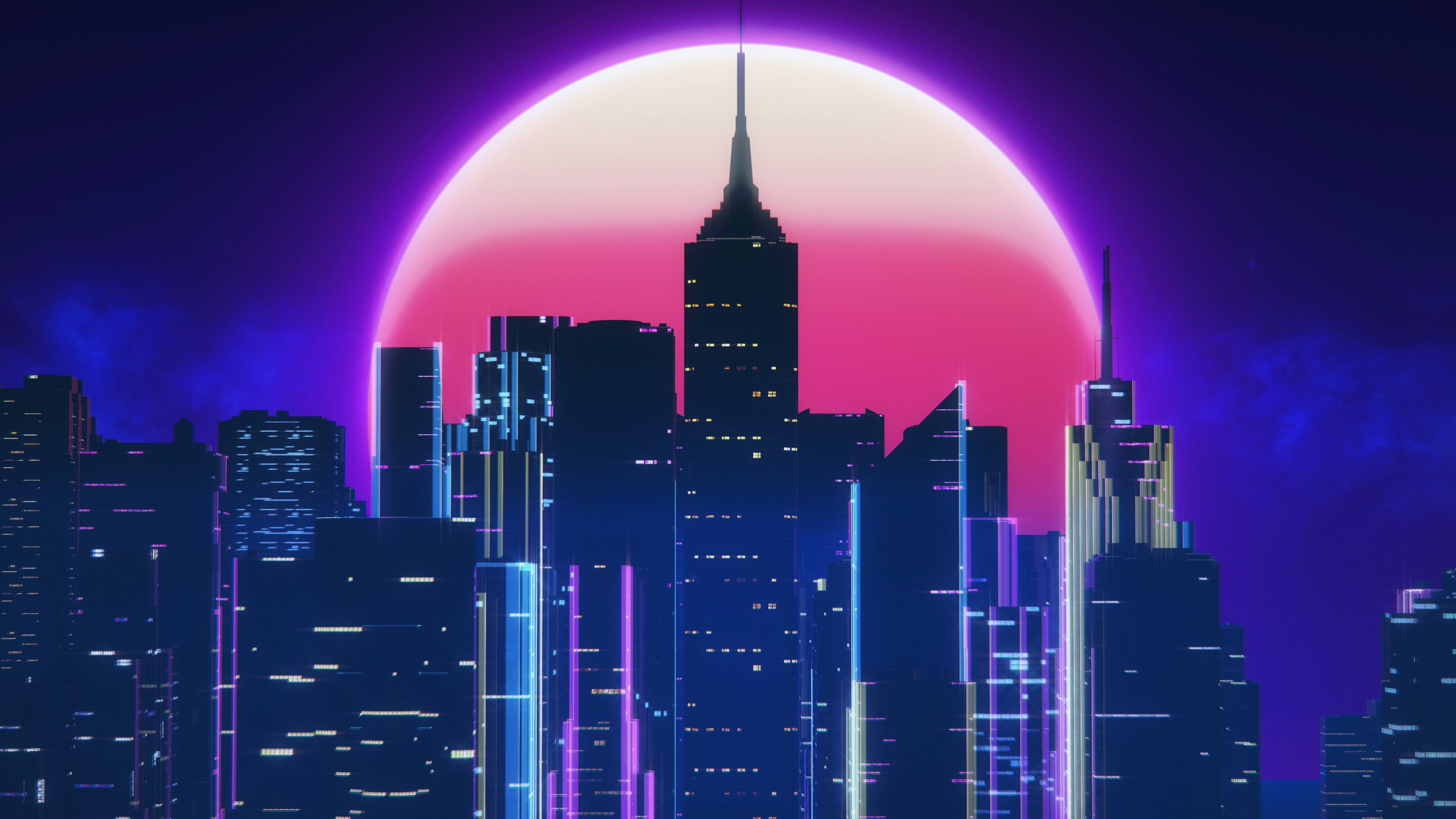 Artistic Synthwave Hd City Wallpapers