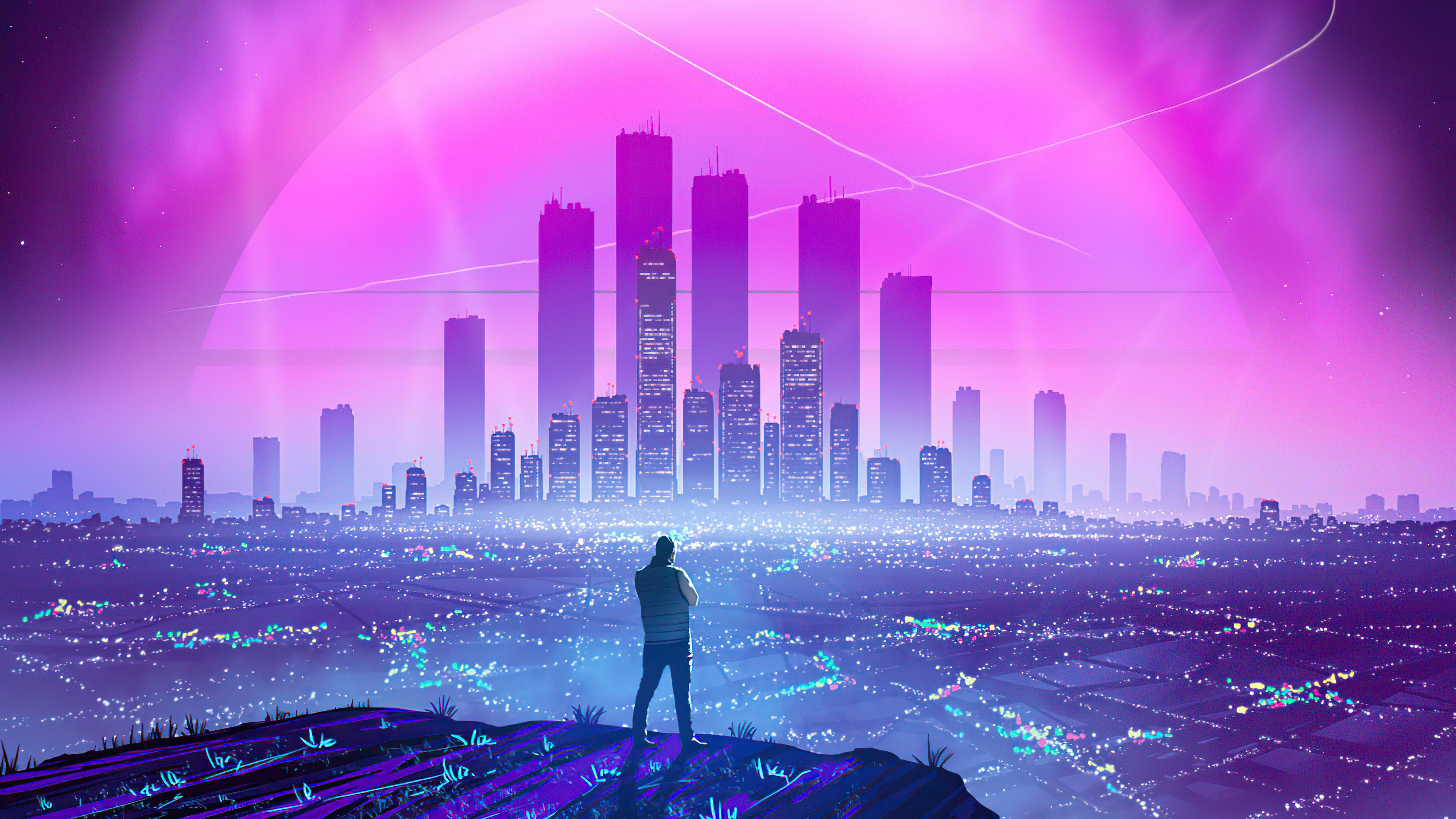 Artistic Synthwave Hd City Wallpapers