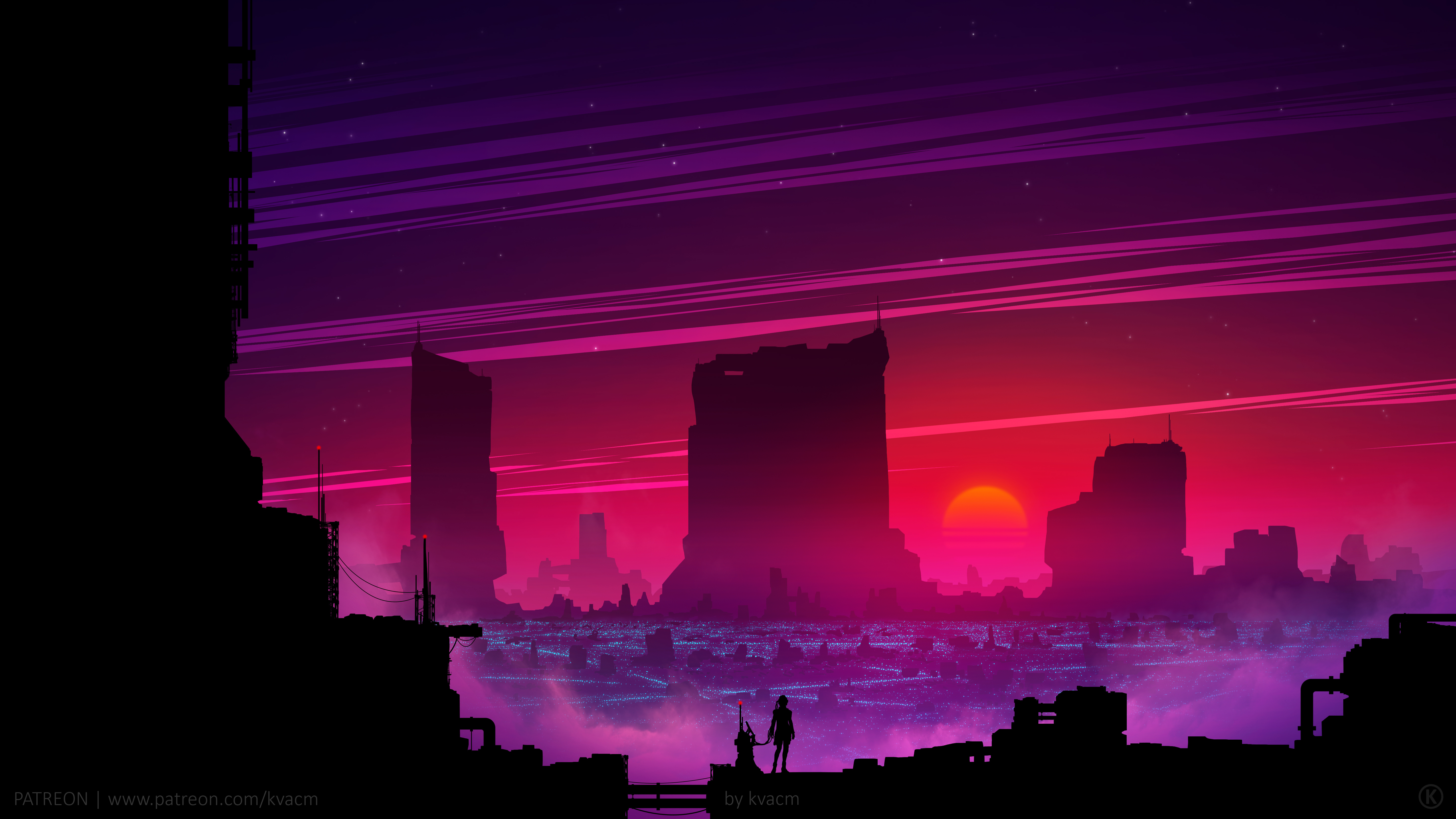 Artistic Synthwave Hd City Wallpapers