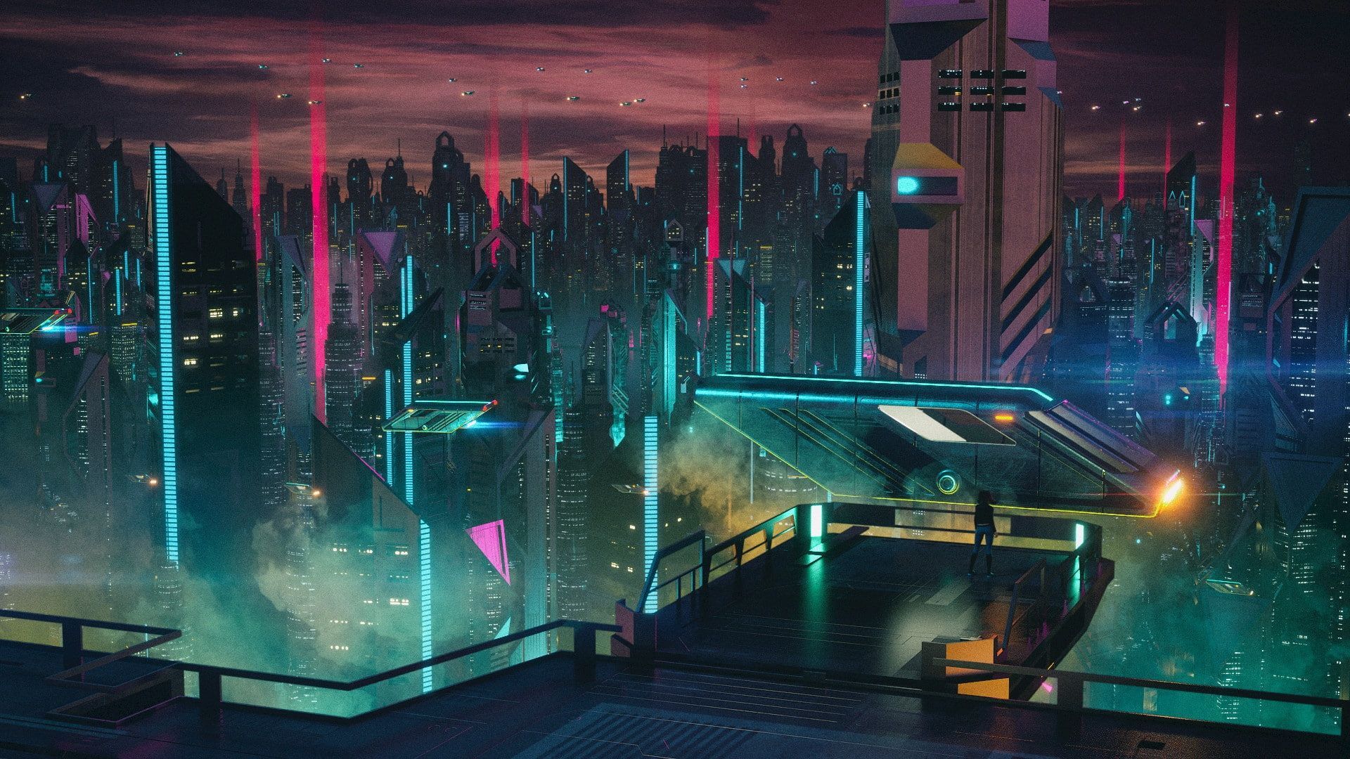 Artistic Synthwave Hd City Wallpapers