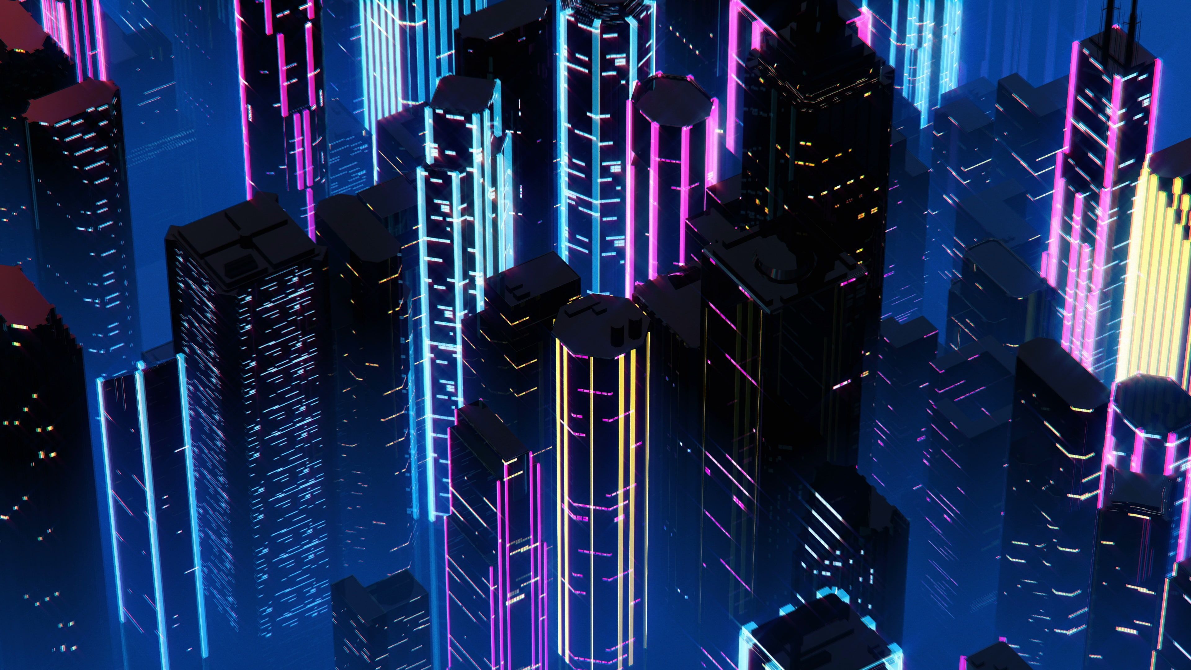 Artistic Synthwave Hd City Wallpapers