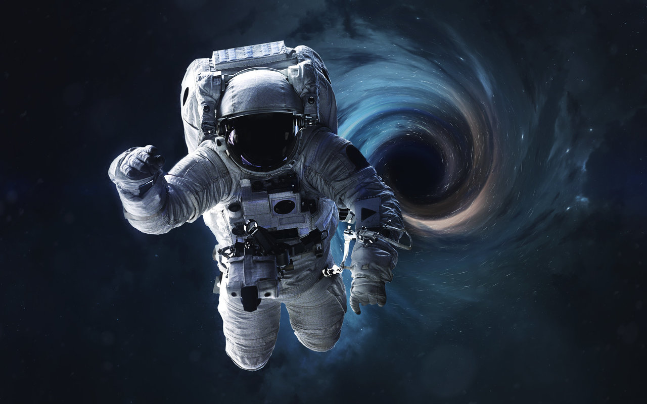 Astronaut Falling In Black Hole Wallpapers