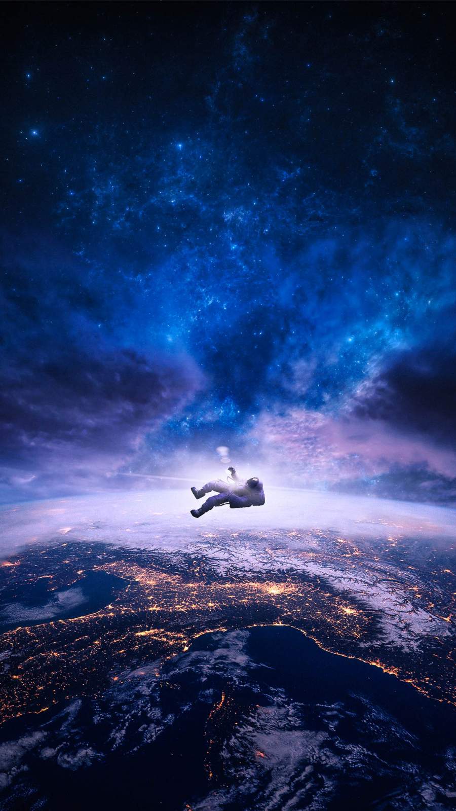 Astronaut Falling In Black Hole Wallpapers