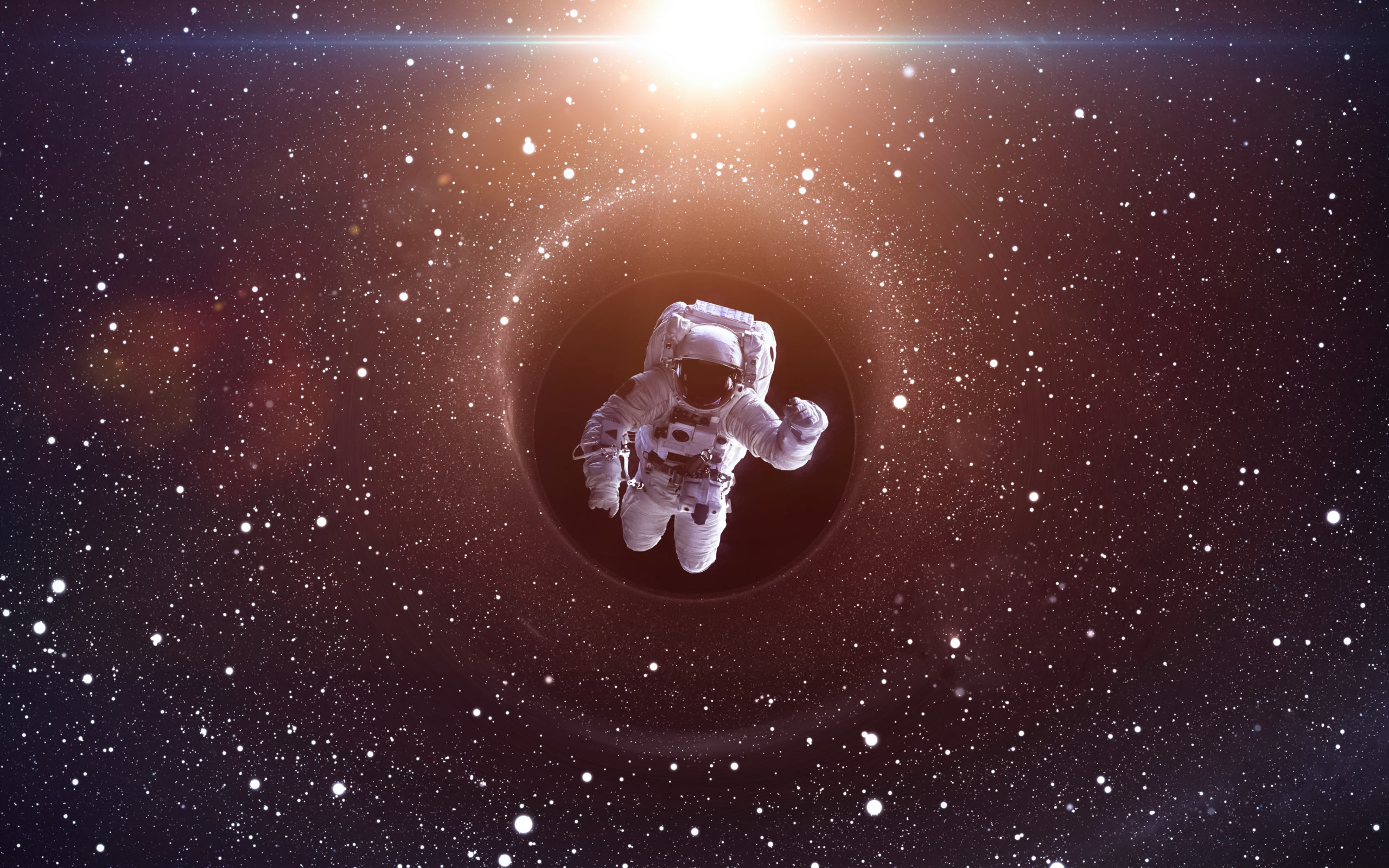 Astronaut Falling In Black Hole Wallpapers