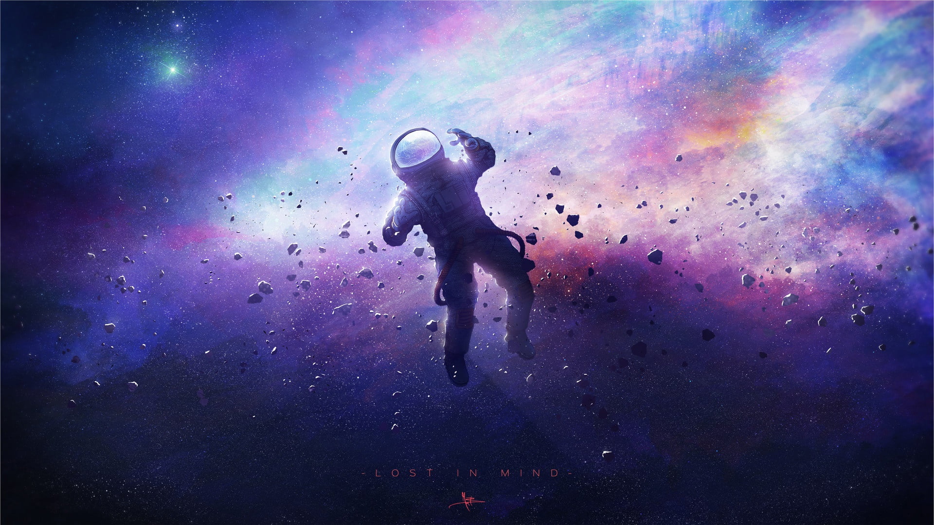 Astronaut Falling In Black Hole Wallpapers