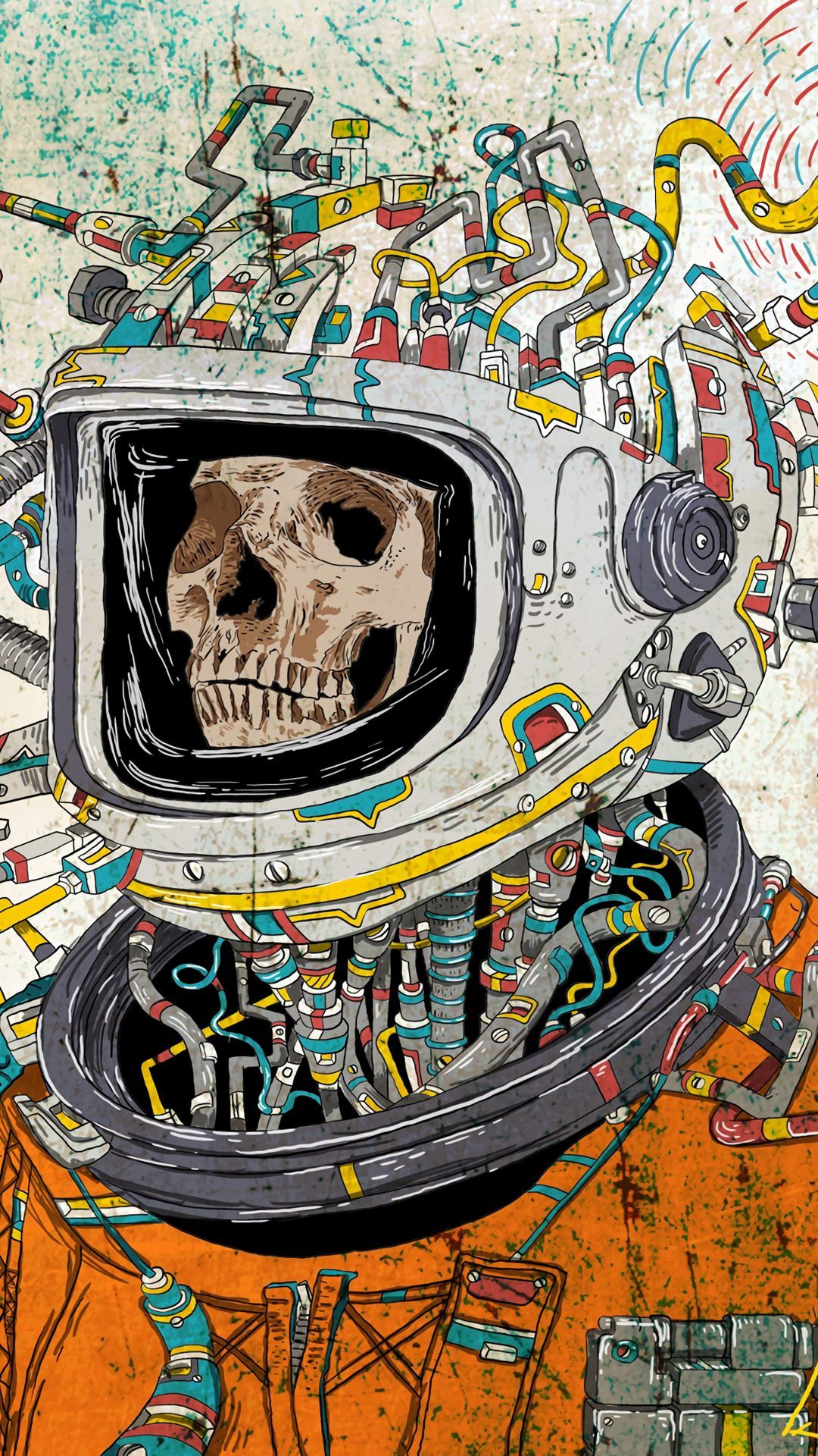 Astronaut Skull Space Suit Wallpapers