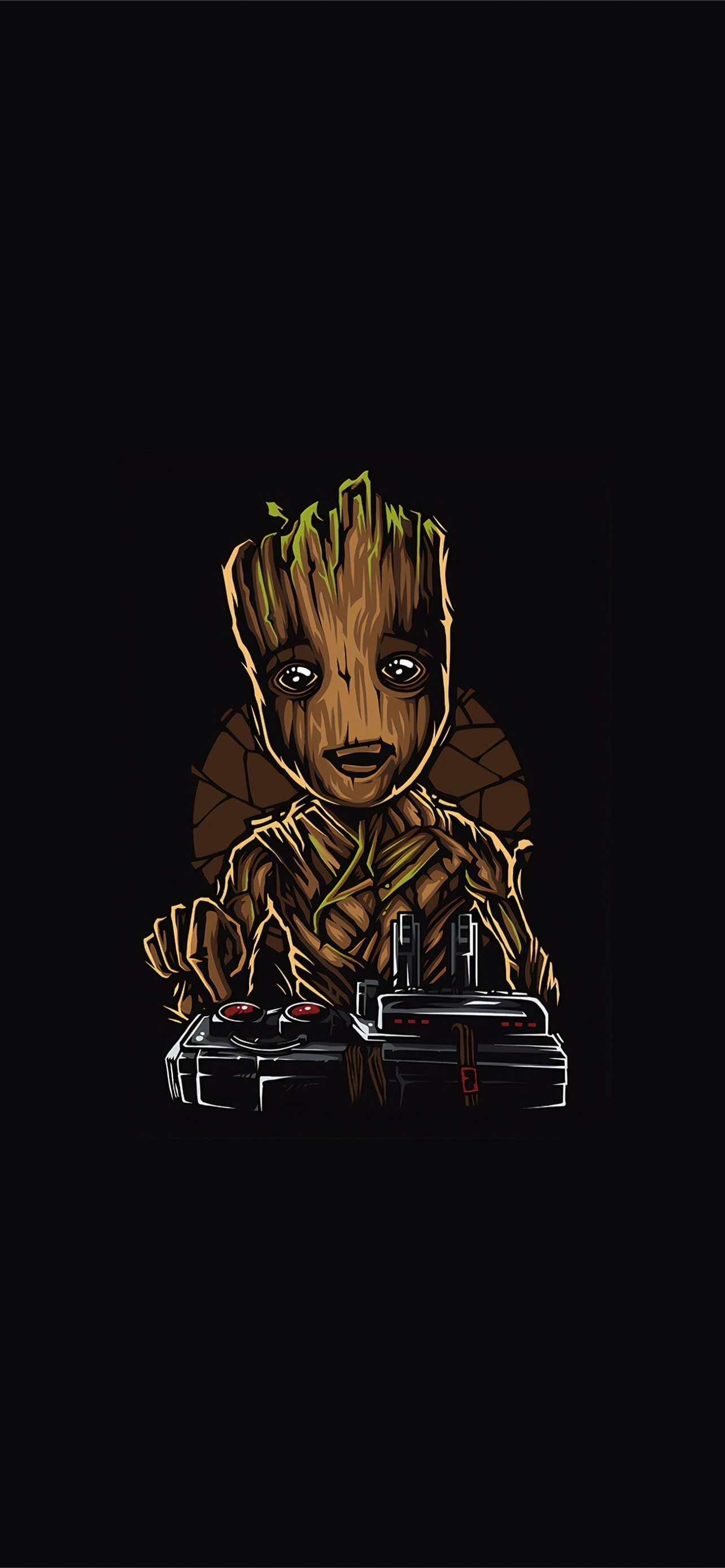 Baby Yoda And Baby Groot Art Wallpapers