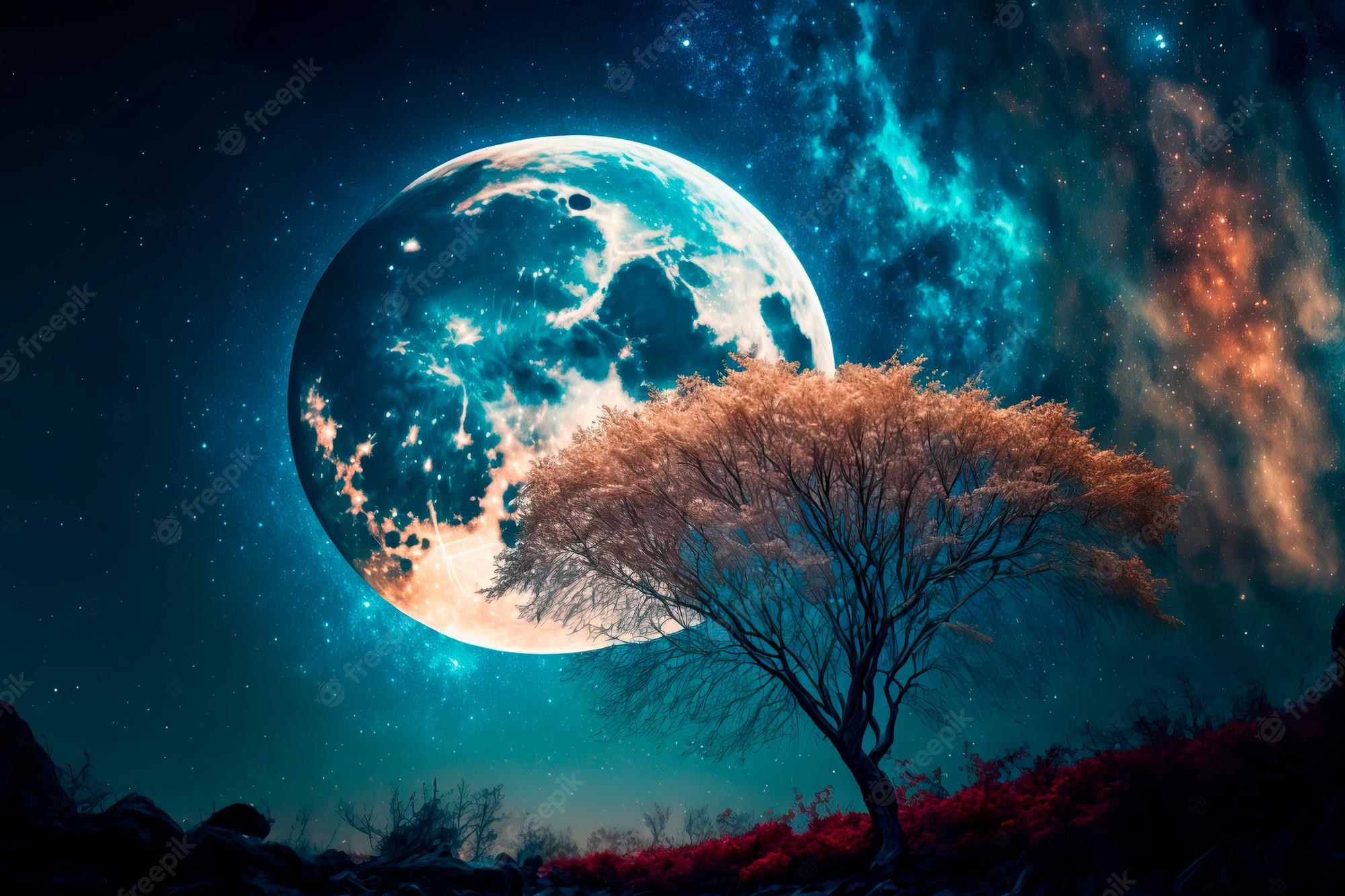 Beautiful Landscape Night Digital Wallpapers