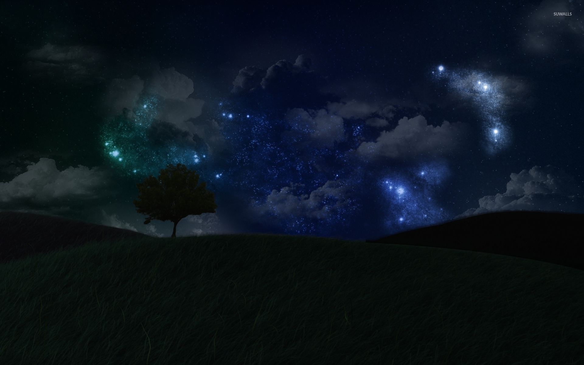 Beautiful Landscape Night Digital Wallpapers