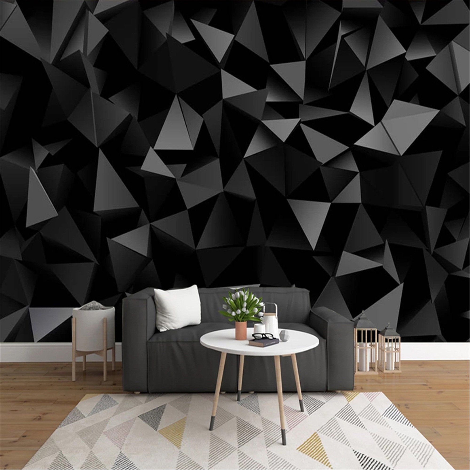 Black Wall Pattern Wallpapers