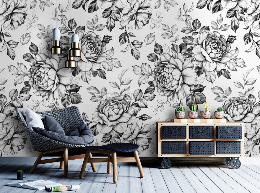 Black Wall Pattern Wallpapers