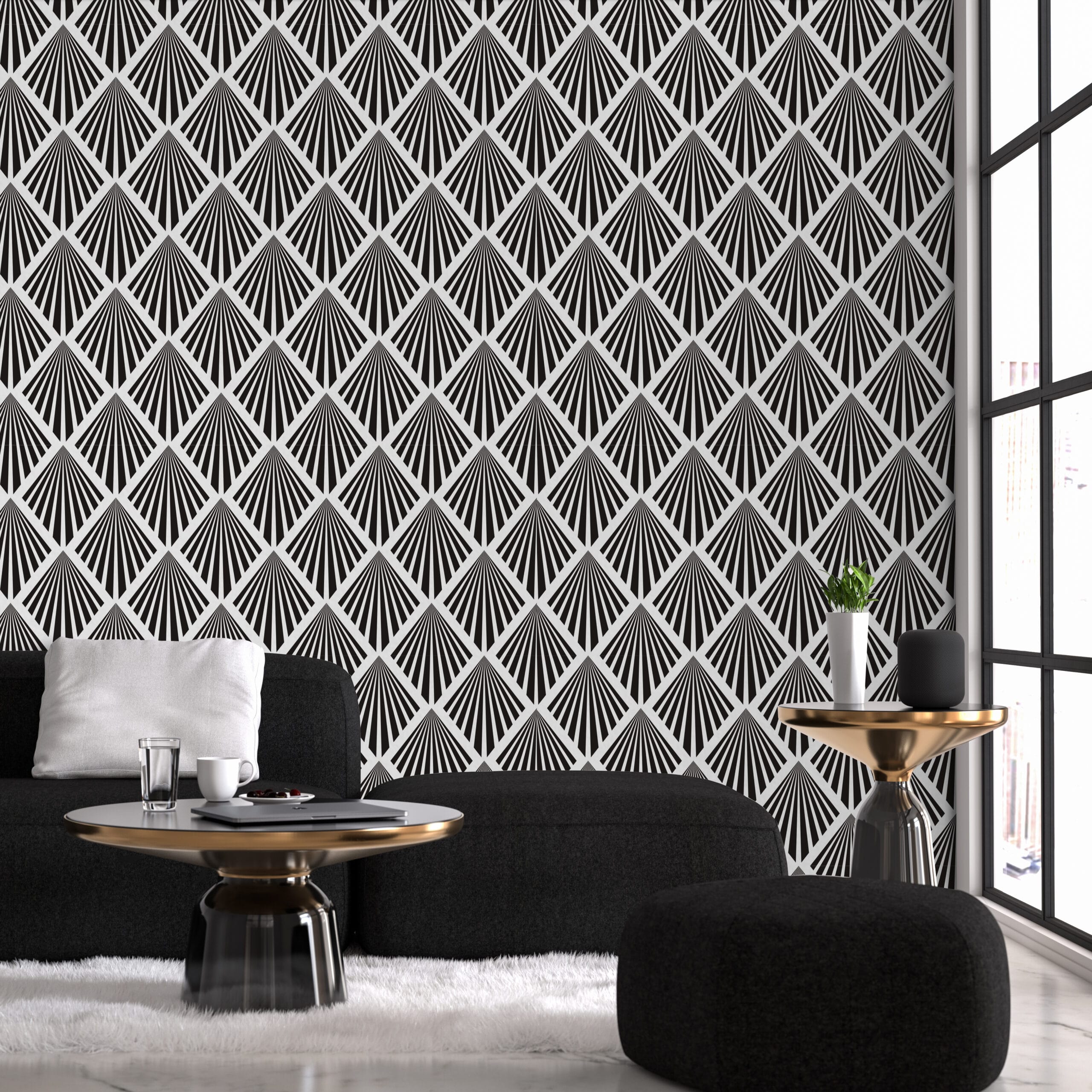 Black Wall Pattern Wallpapers