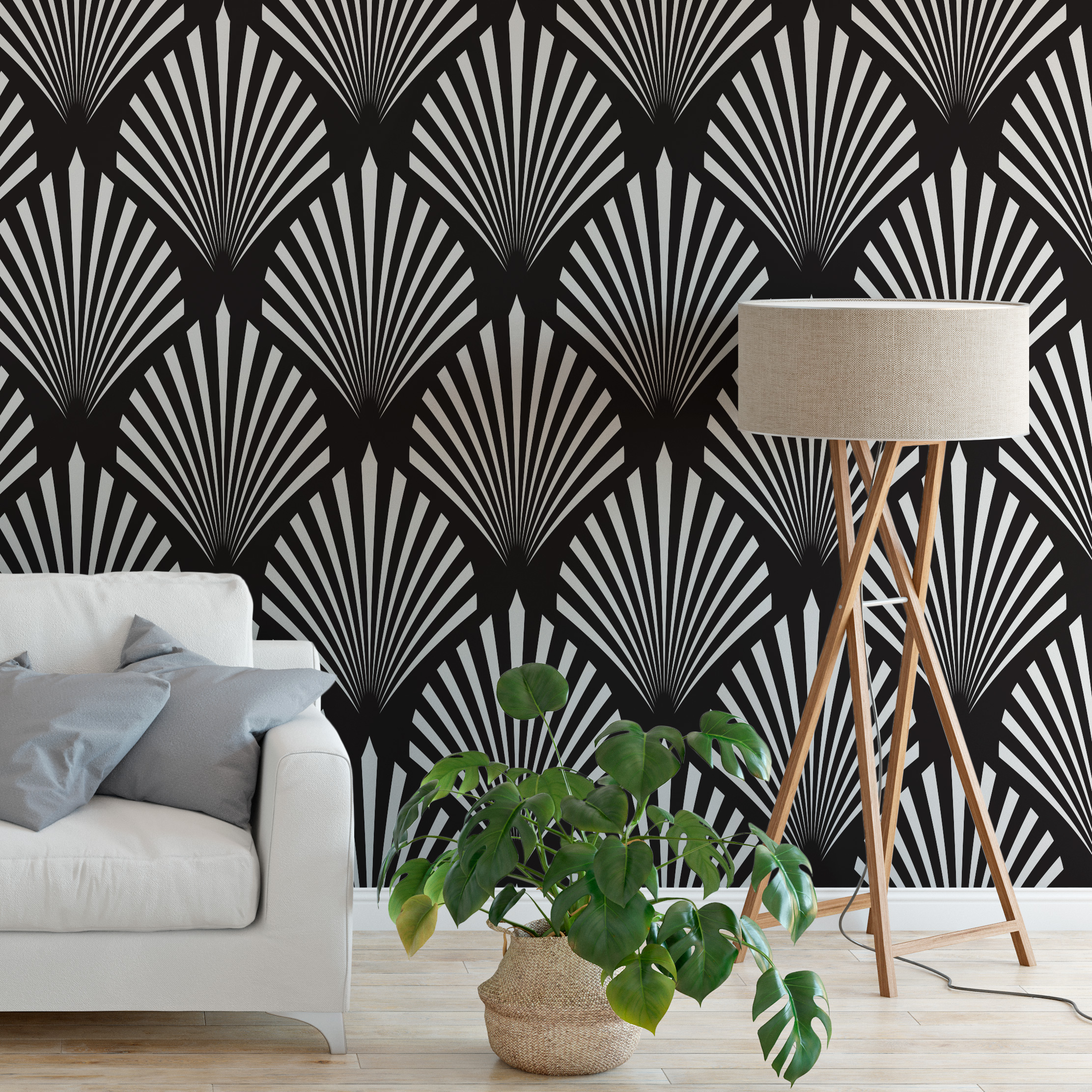 Black Wall Pattern Wallpapers