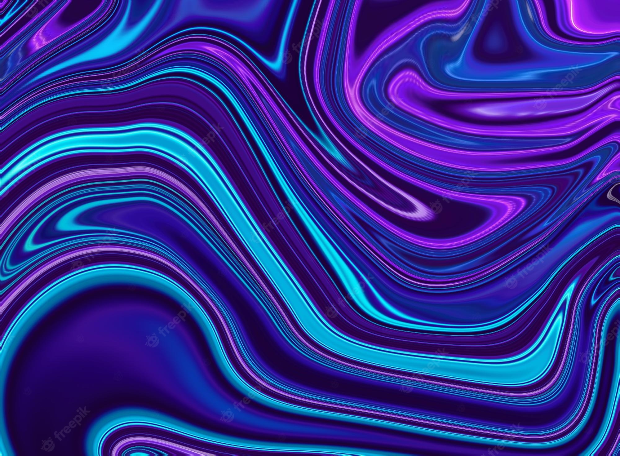 Blue And Pink Liquefied Swirls Wallpapers