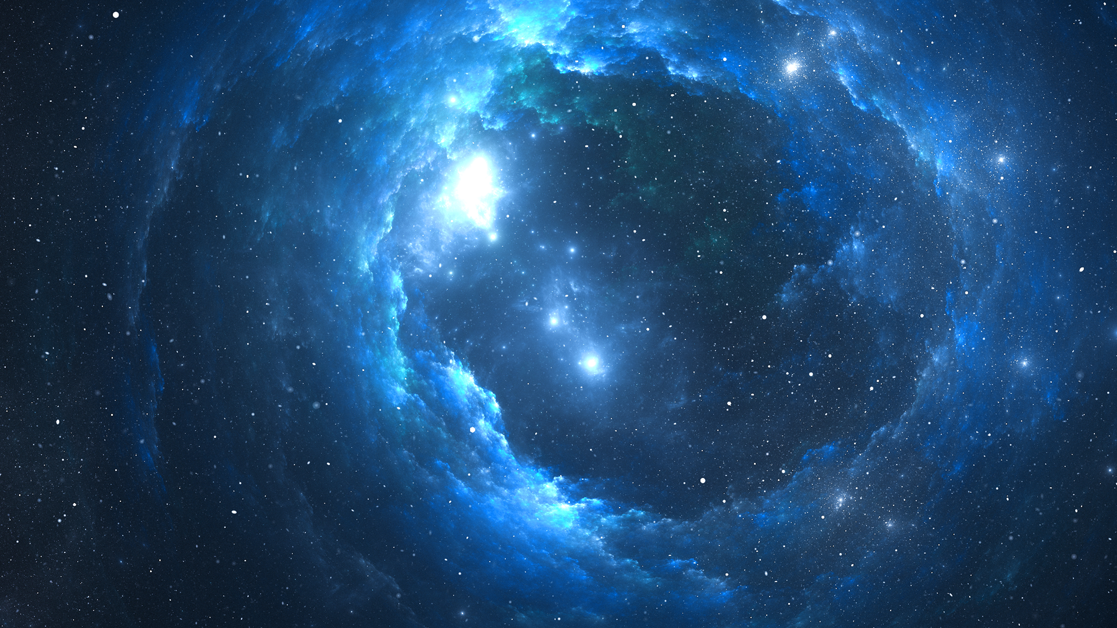 Blue Nebula Scenery Wallpapers