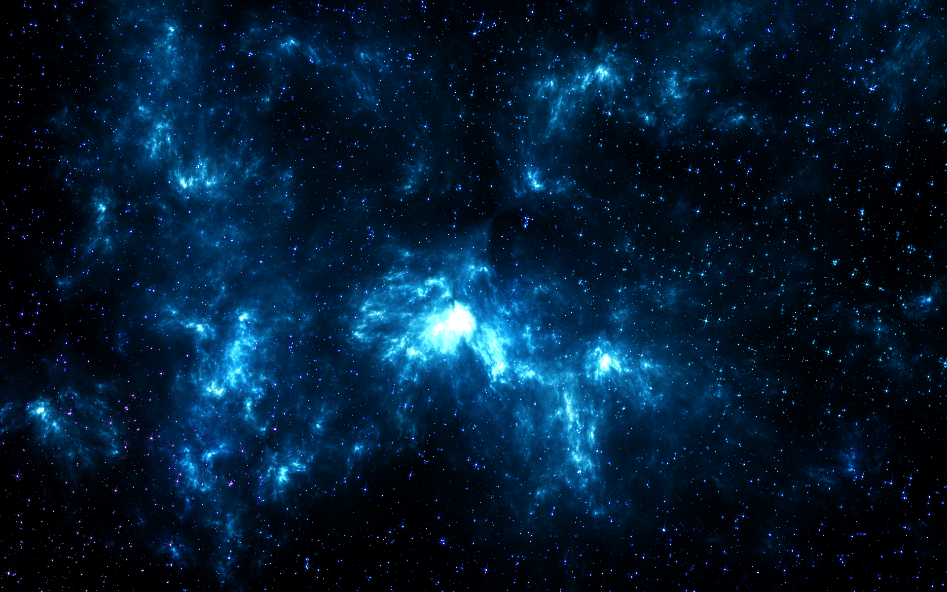 Blue Nebula Scenery Wallpapers