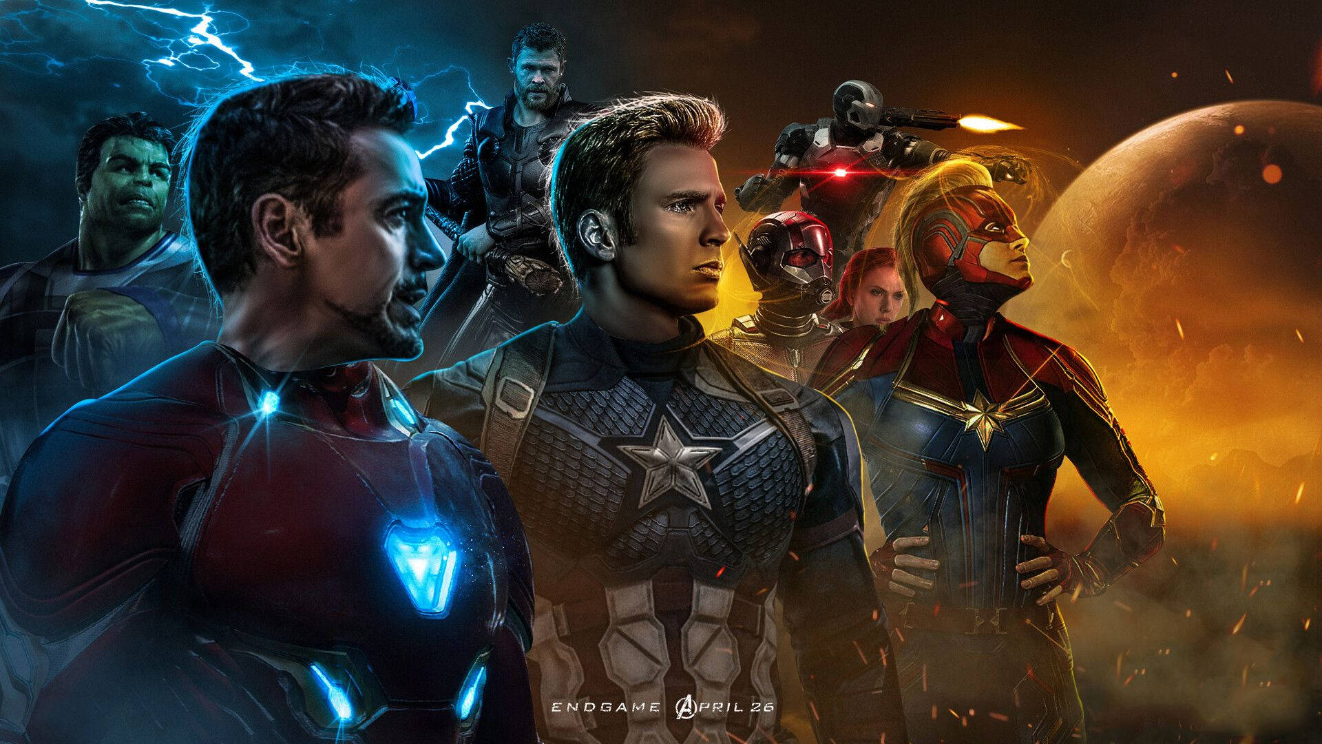 Captain America Avengers Endgame Art Wallpapers