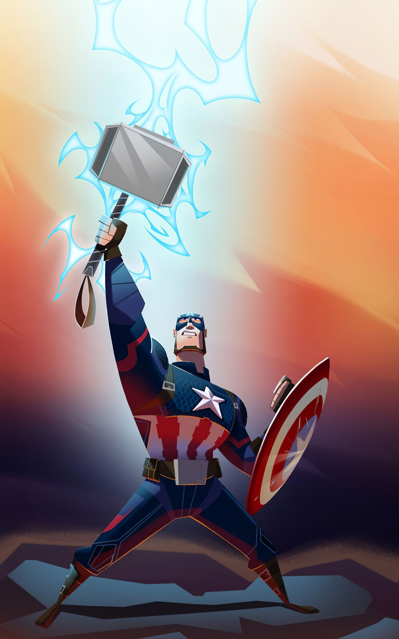 Captain America Thor Hammer Wallpapers