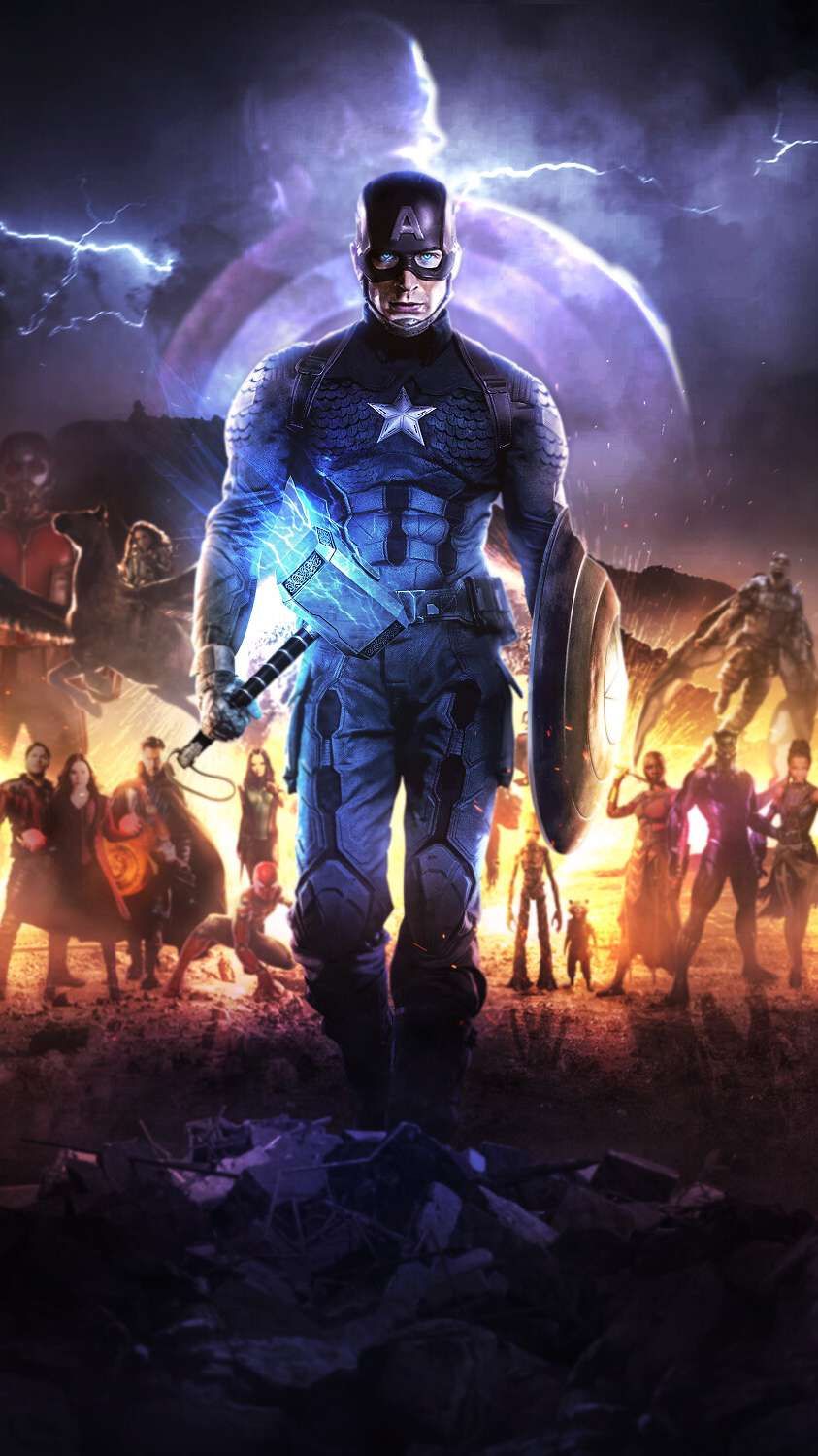 Captain America Thor Hammer Wallpapers