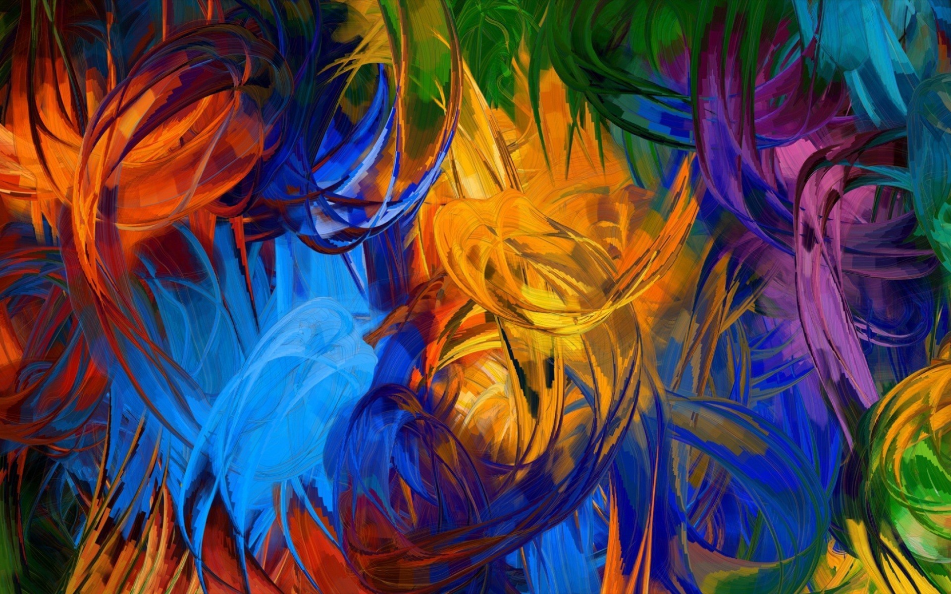 Colorful Brush Art Wallpapers