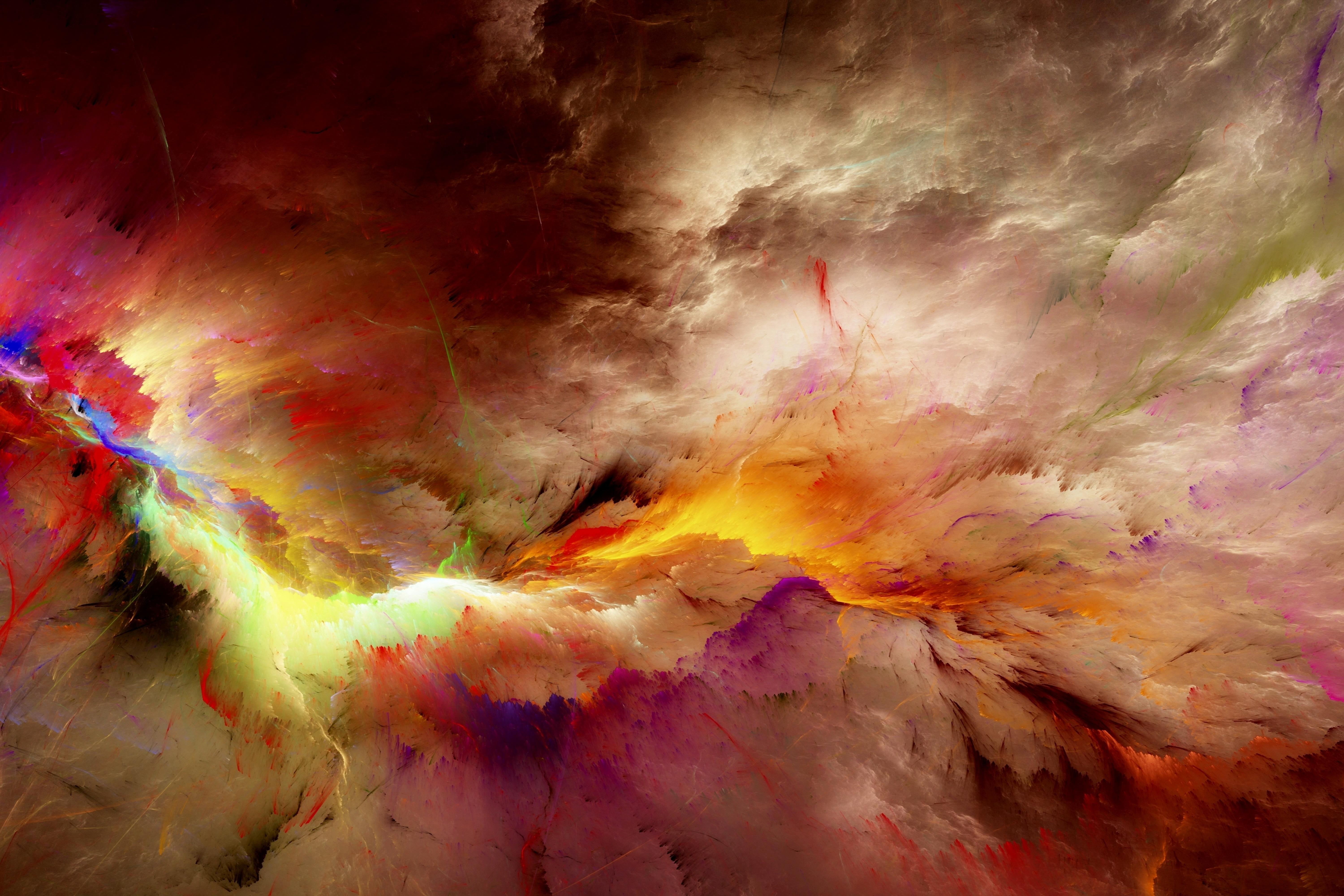 Colorful Clouds Abstract 4K Wallpapers