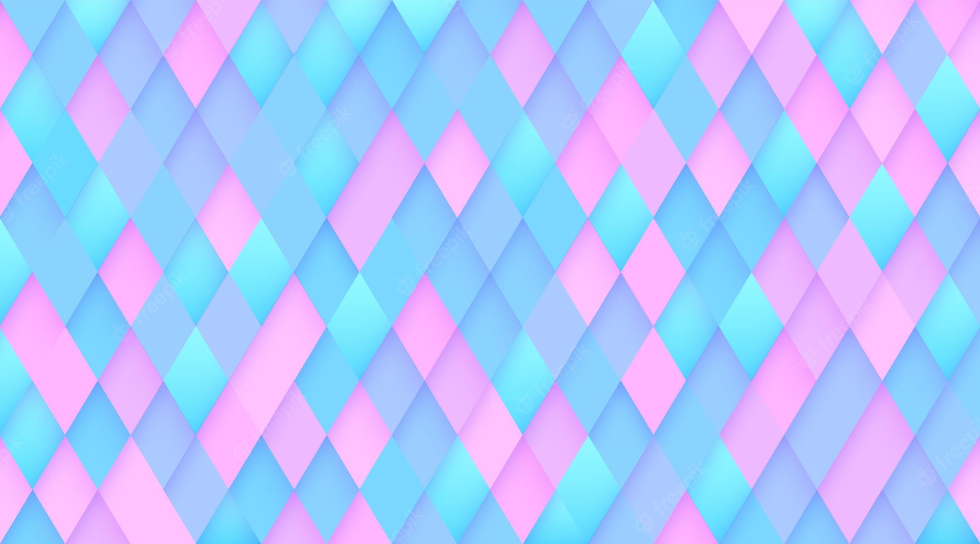 Colorful Diamond Shapes Pattern Wallpapers