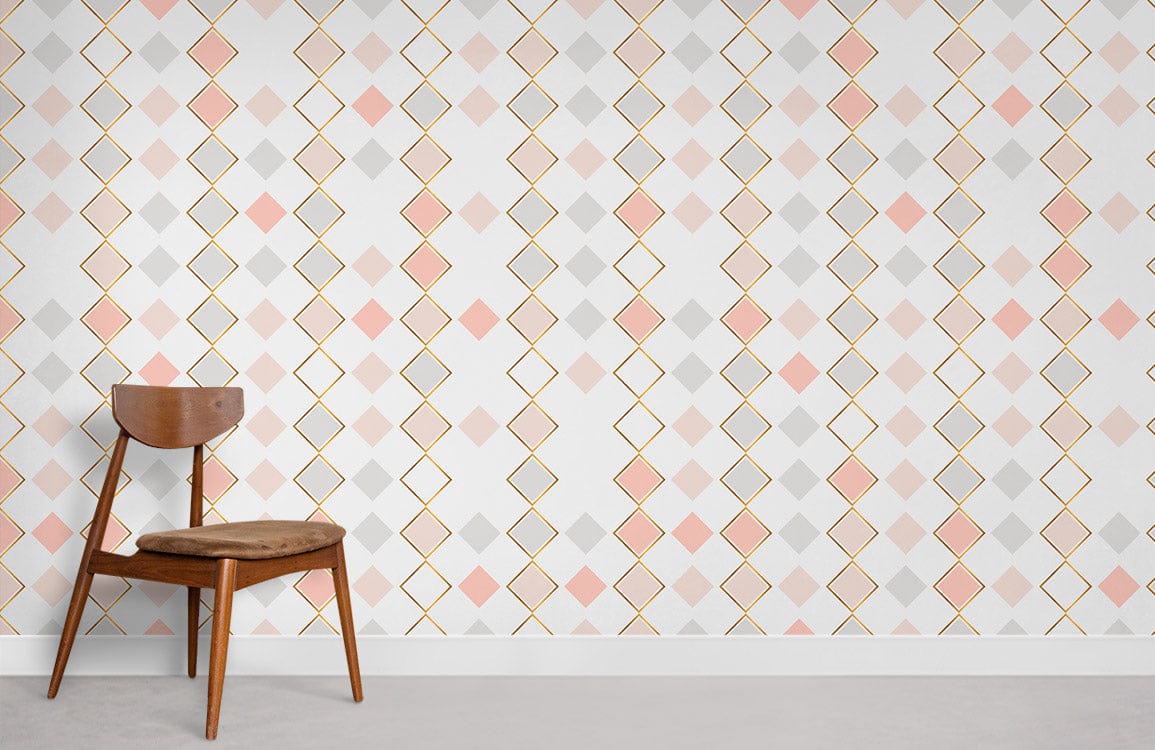 Colorful Parallelogram Pattern Wallpapers