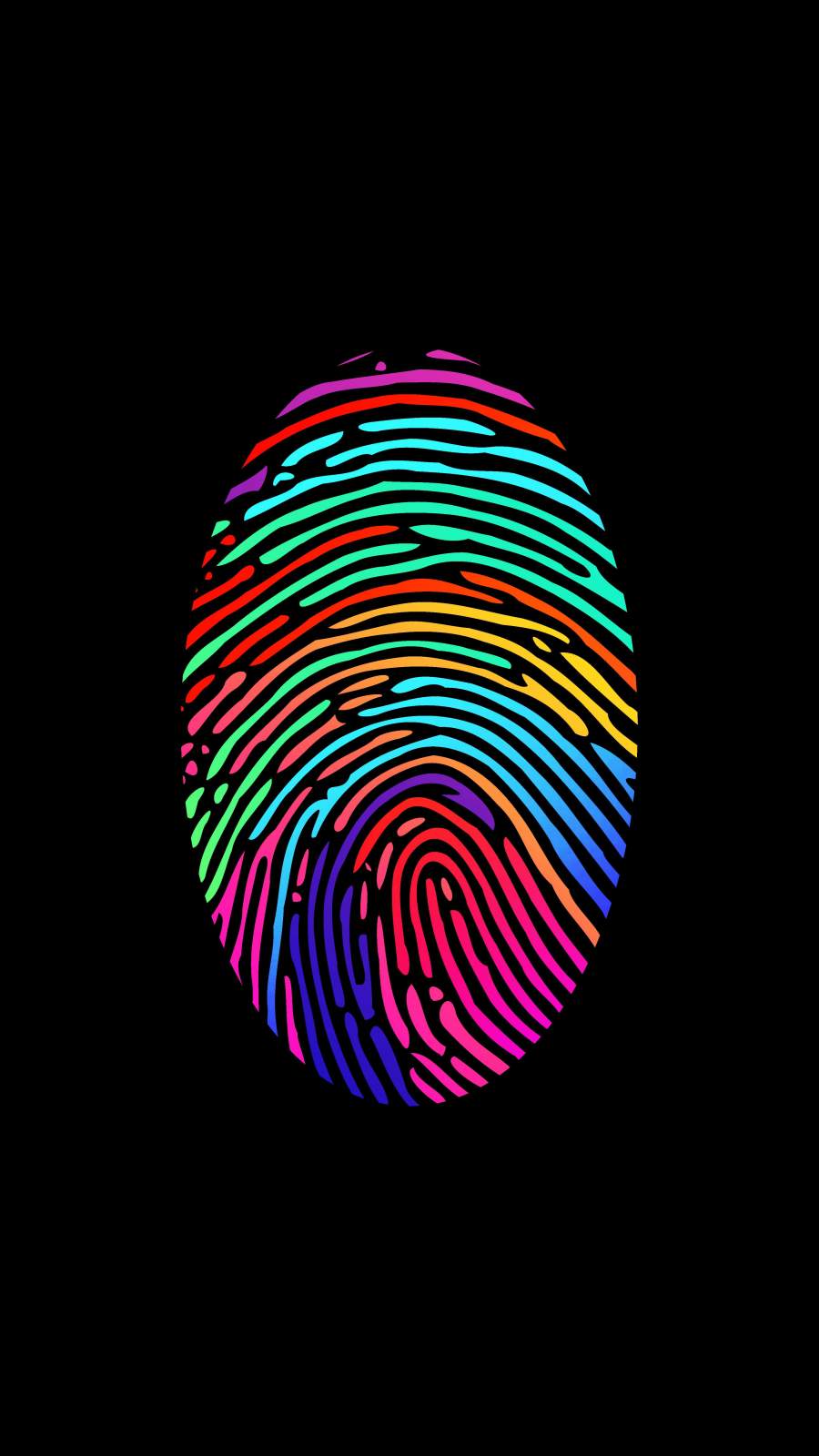 Colorful Thumbprint Amoled Wallpapers