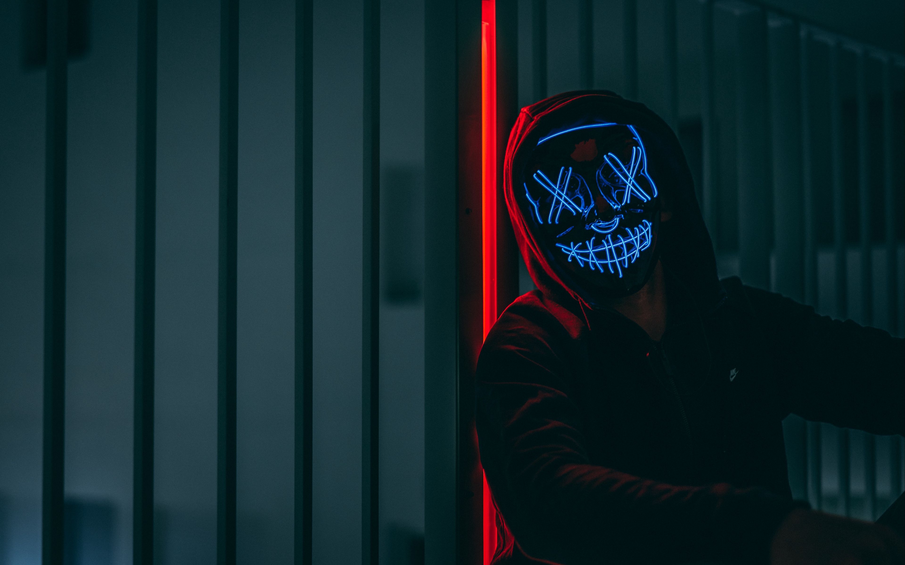 Cool Anonymous Neon Boy Wallpapers