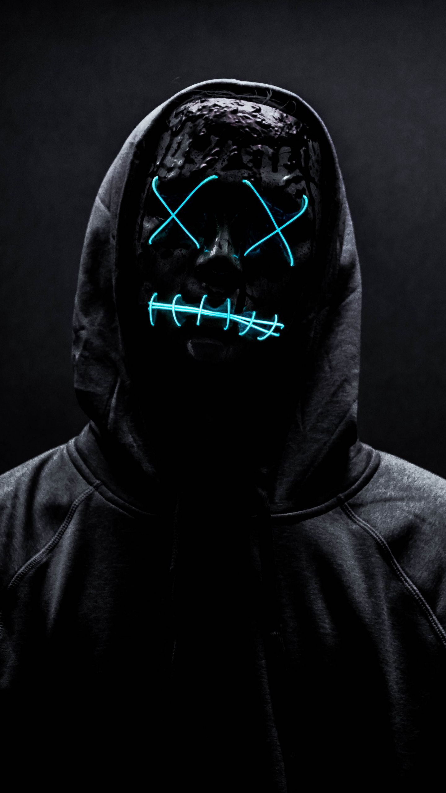 Cool Anonymous Neon Boy Wallpapers