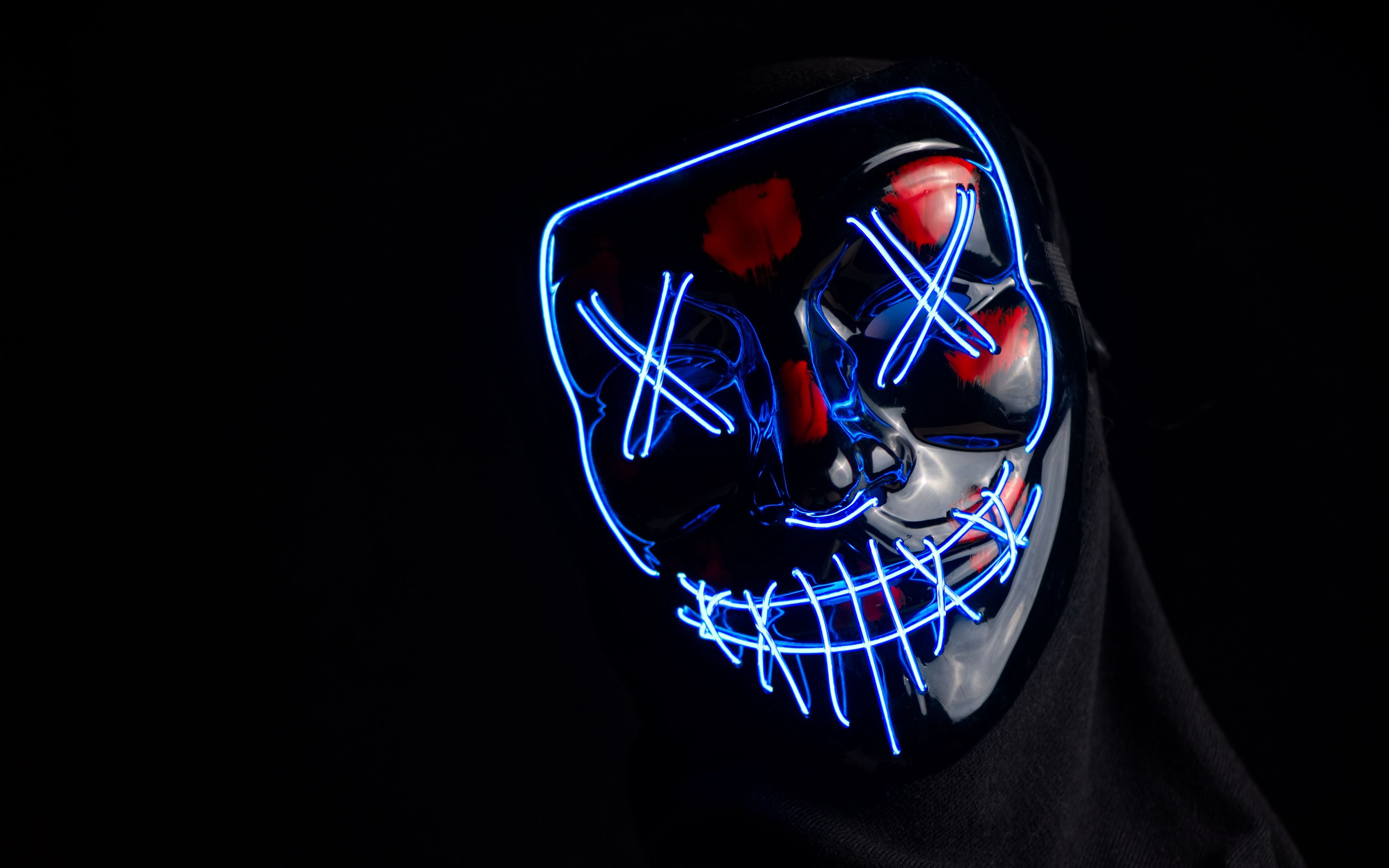 Cool Anonymous Neon Boy Wallpapers