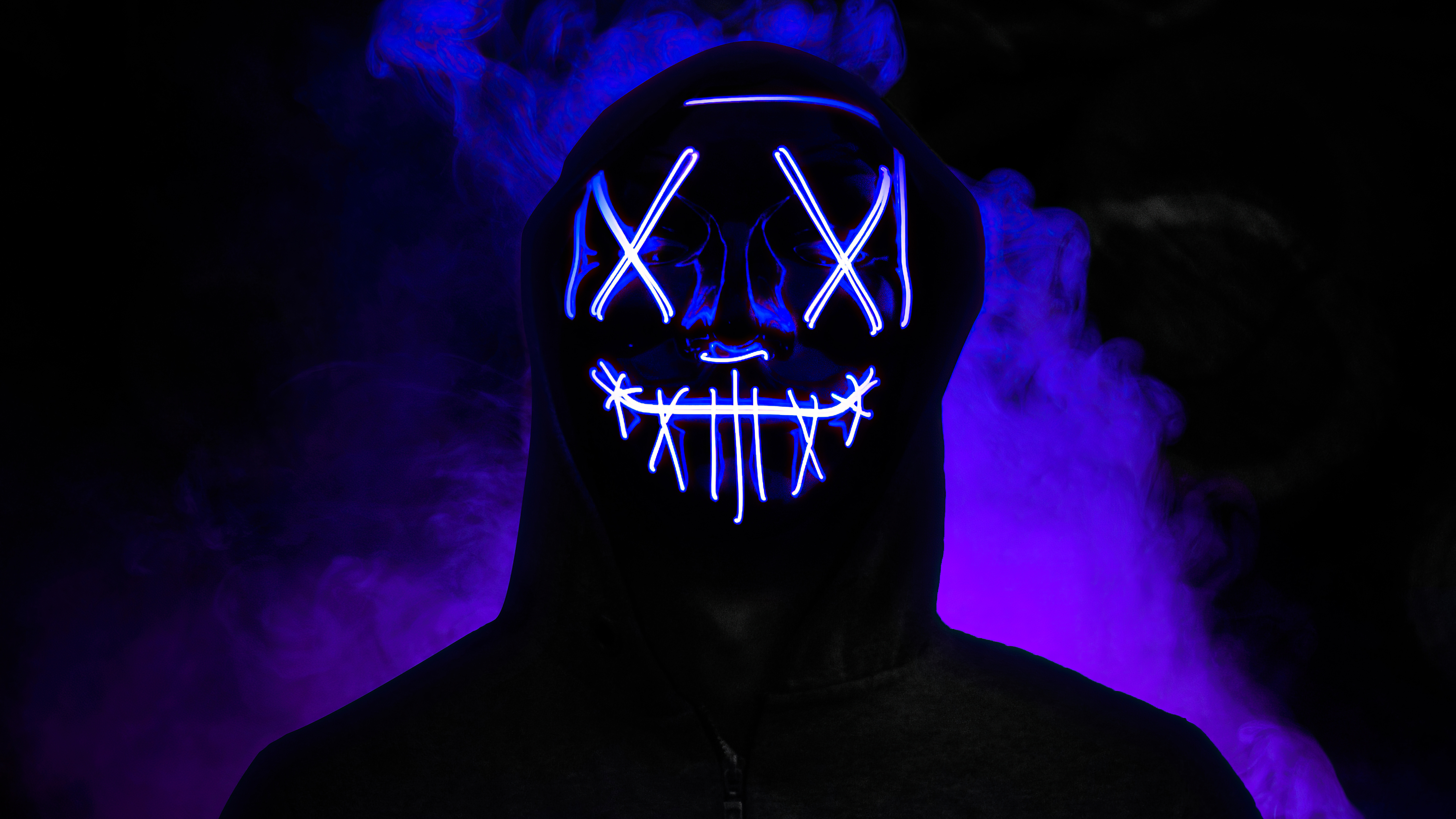 Cool Anonymous Neon Boy Wallpapers