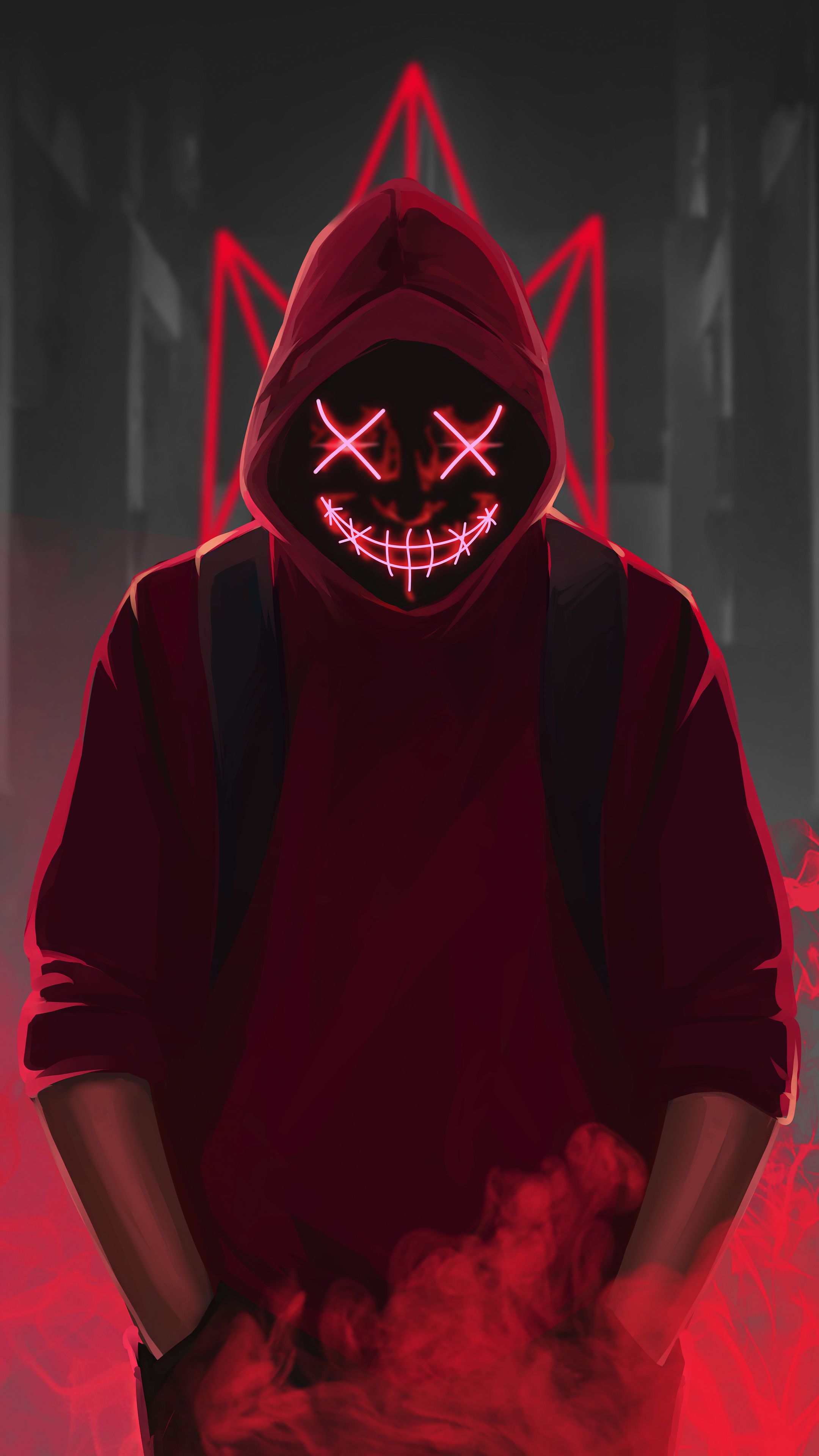 Cool Anonymous Neon Boy Wallpapers