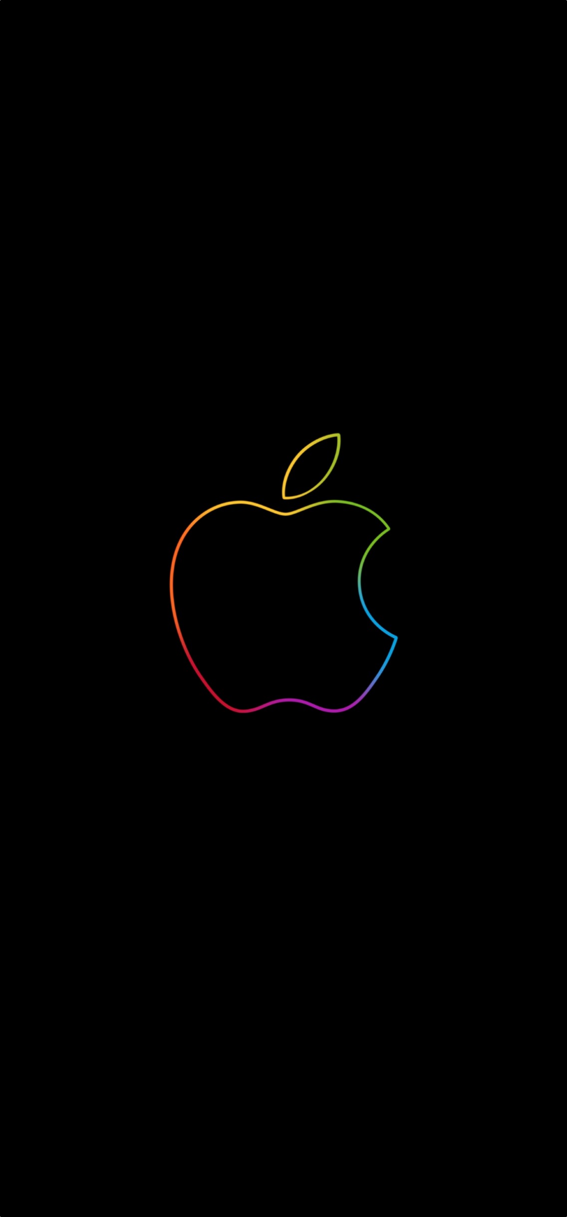 Cool Apple Logo Gradient Line Wallpapers