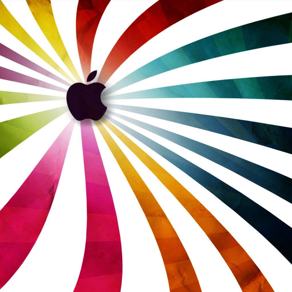 Cool Apple Logo Gradient Line Wallpapers