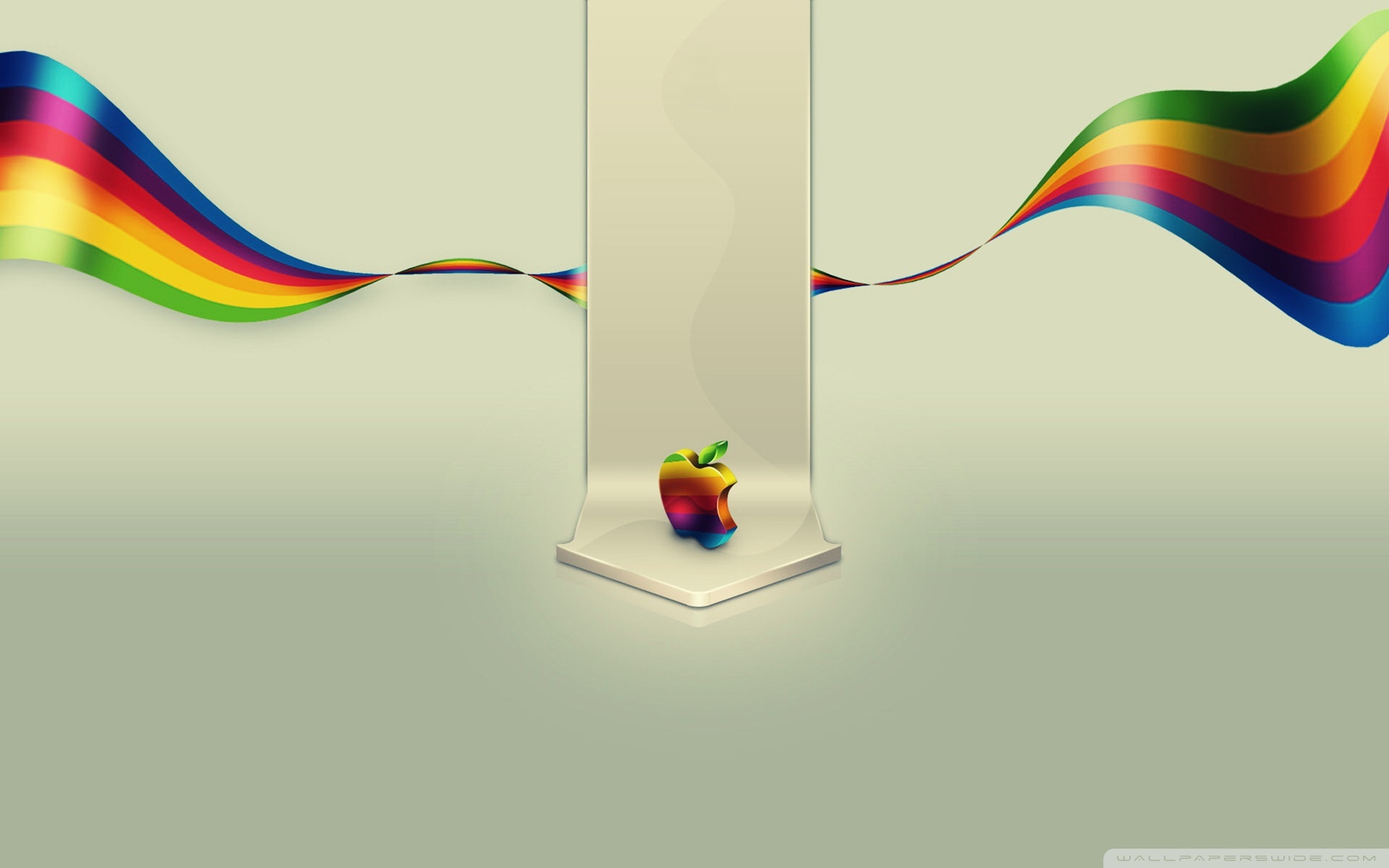 Cool Apple Logo Gradient Line Wallpapers