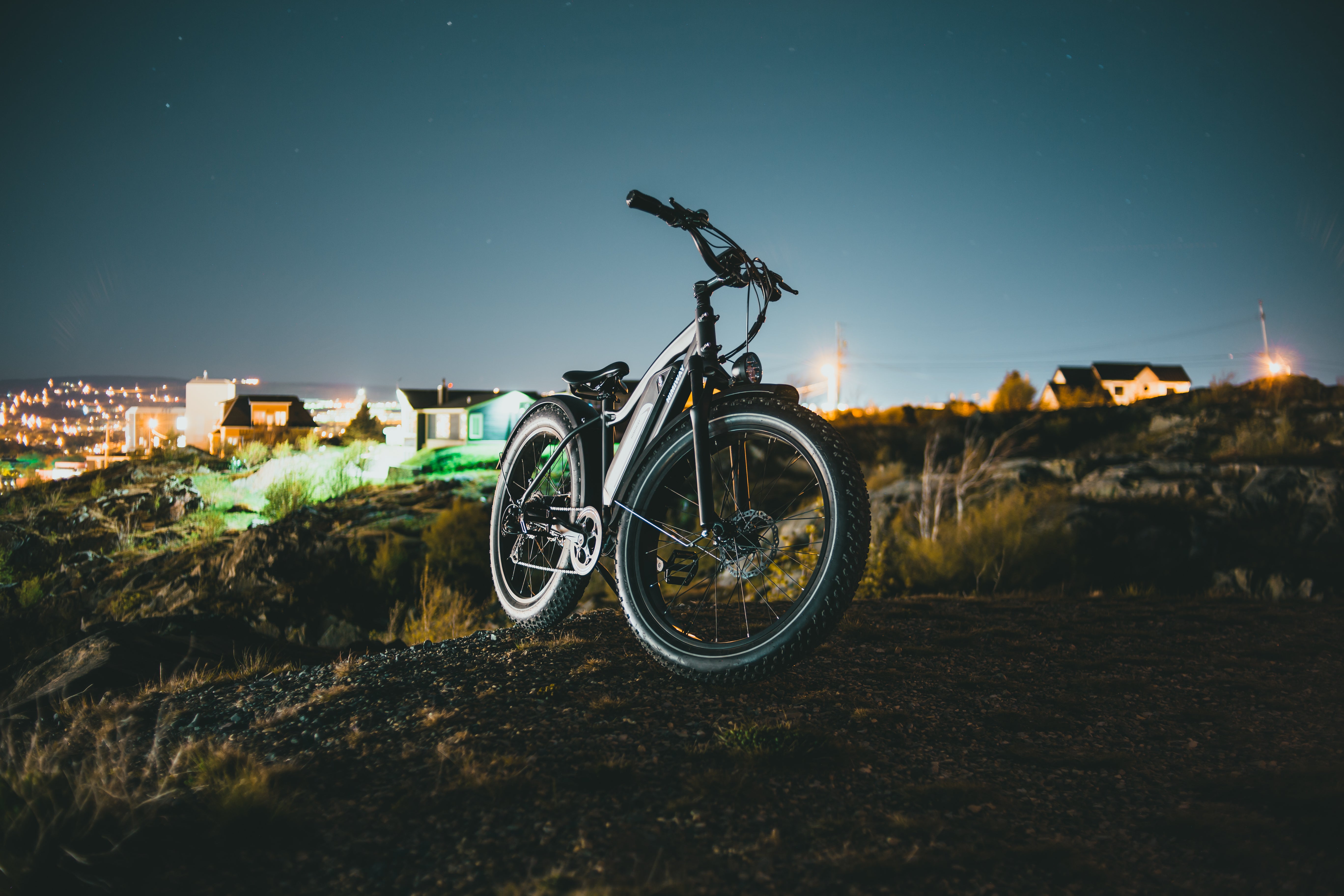 Cool Riding Bike At Night Wallpapers