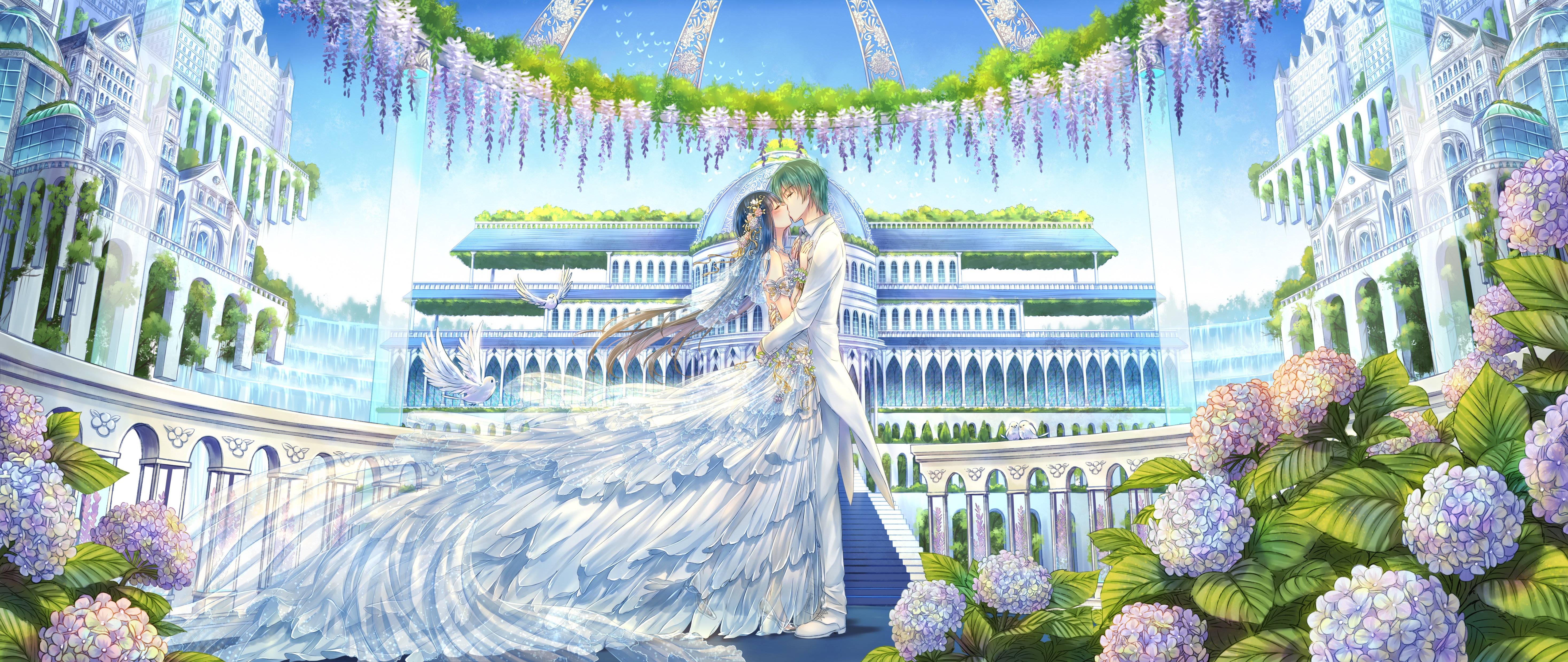 Couples In Heaven Art Wallpapers