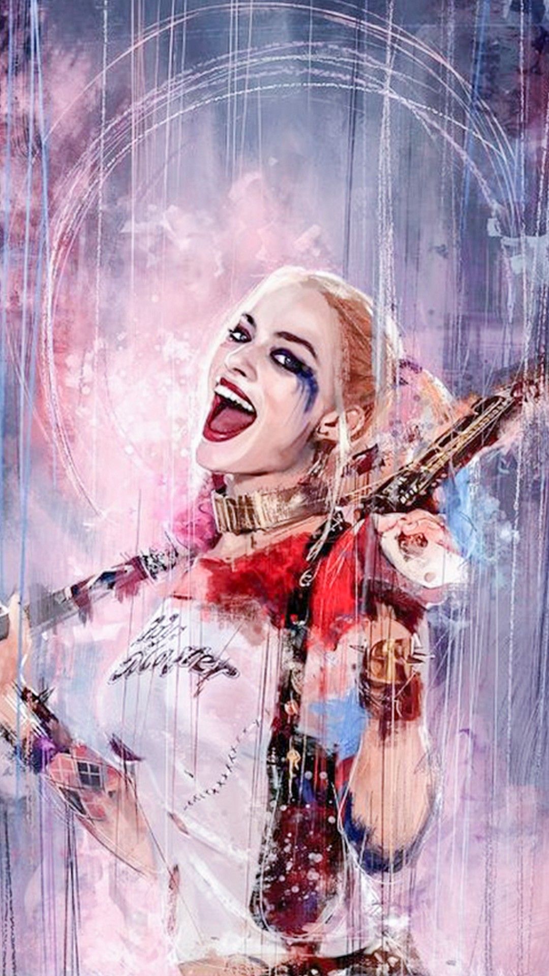 Cute Harley Quinn With Baseball Bat Wallpapers