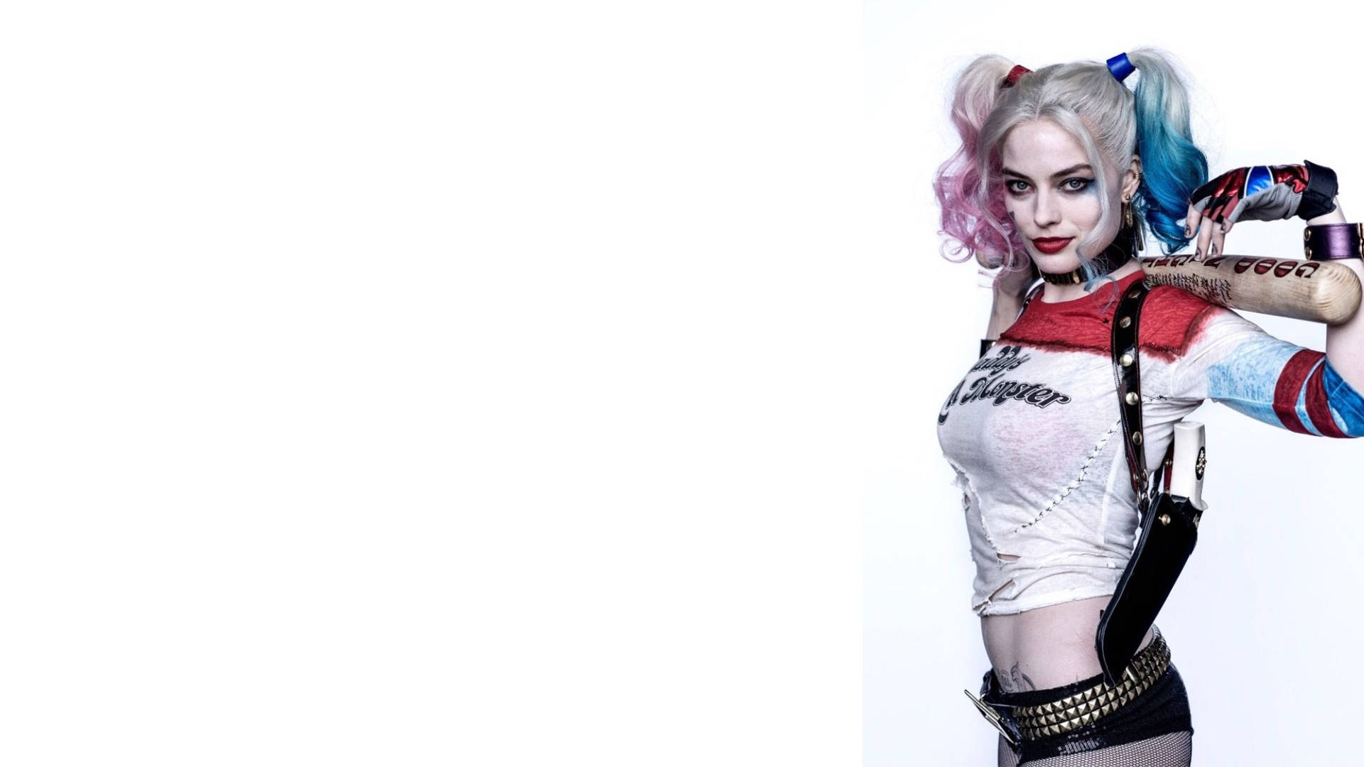 Cute Harley Quinn With Baseball Bat Wallpapers