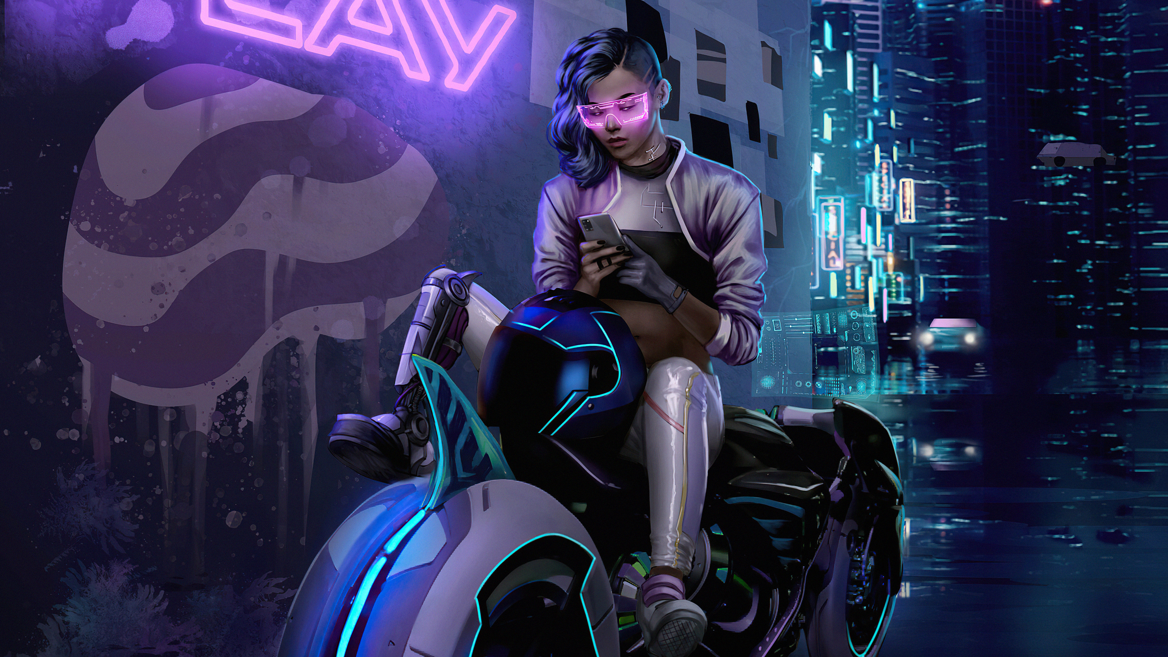 Cyberpunk Futuristic Woman Wallpapers