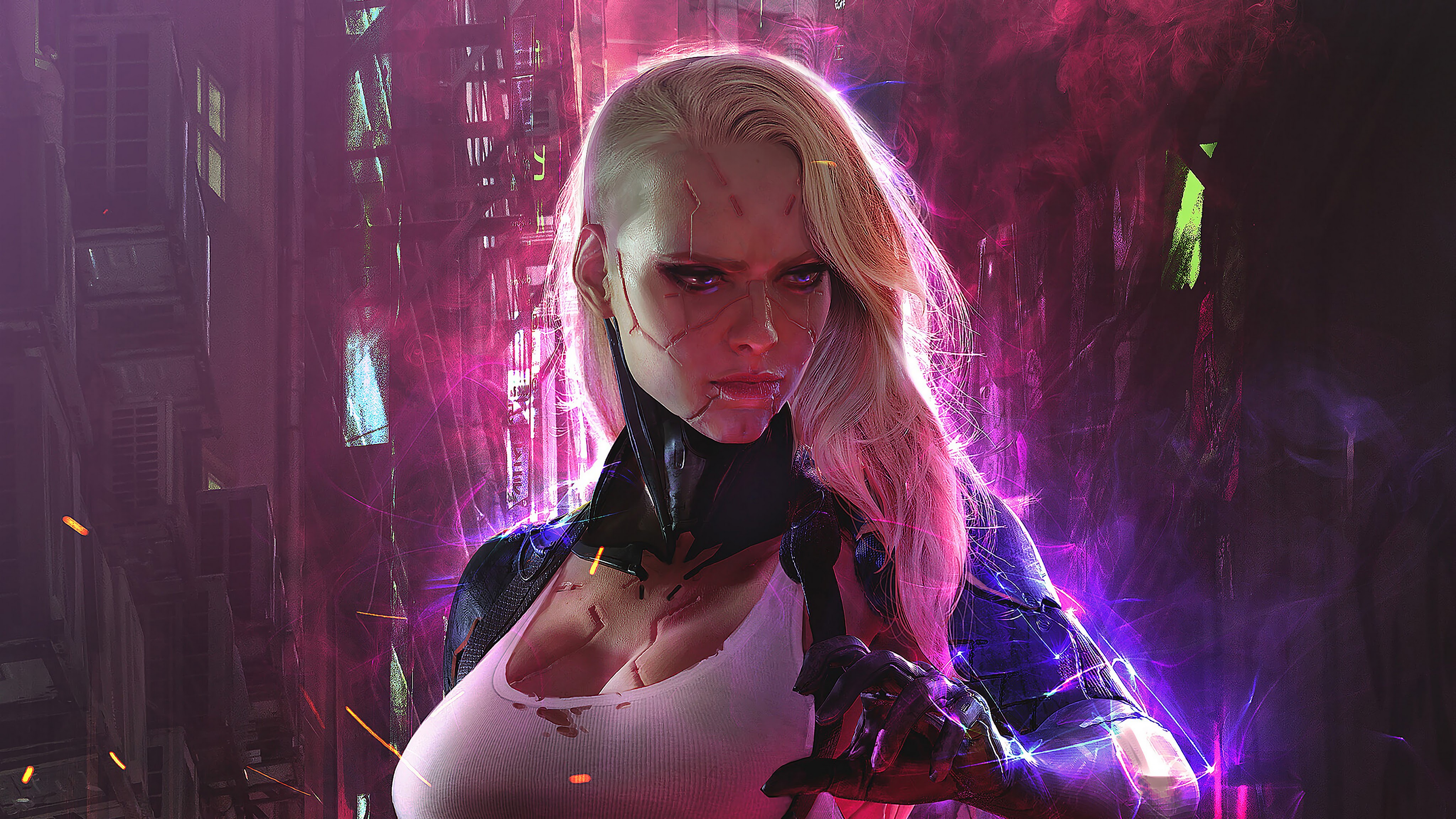 Cyberpunk Futuristic Woman Wallpapers