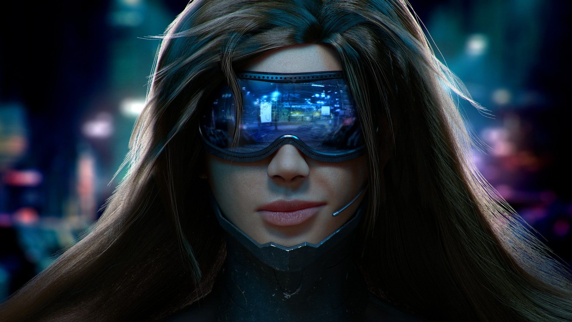 Cyberpunk Futuristic Woman Wallpapers