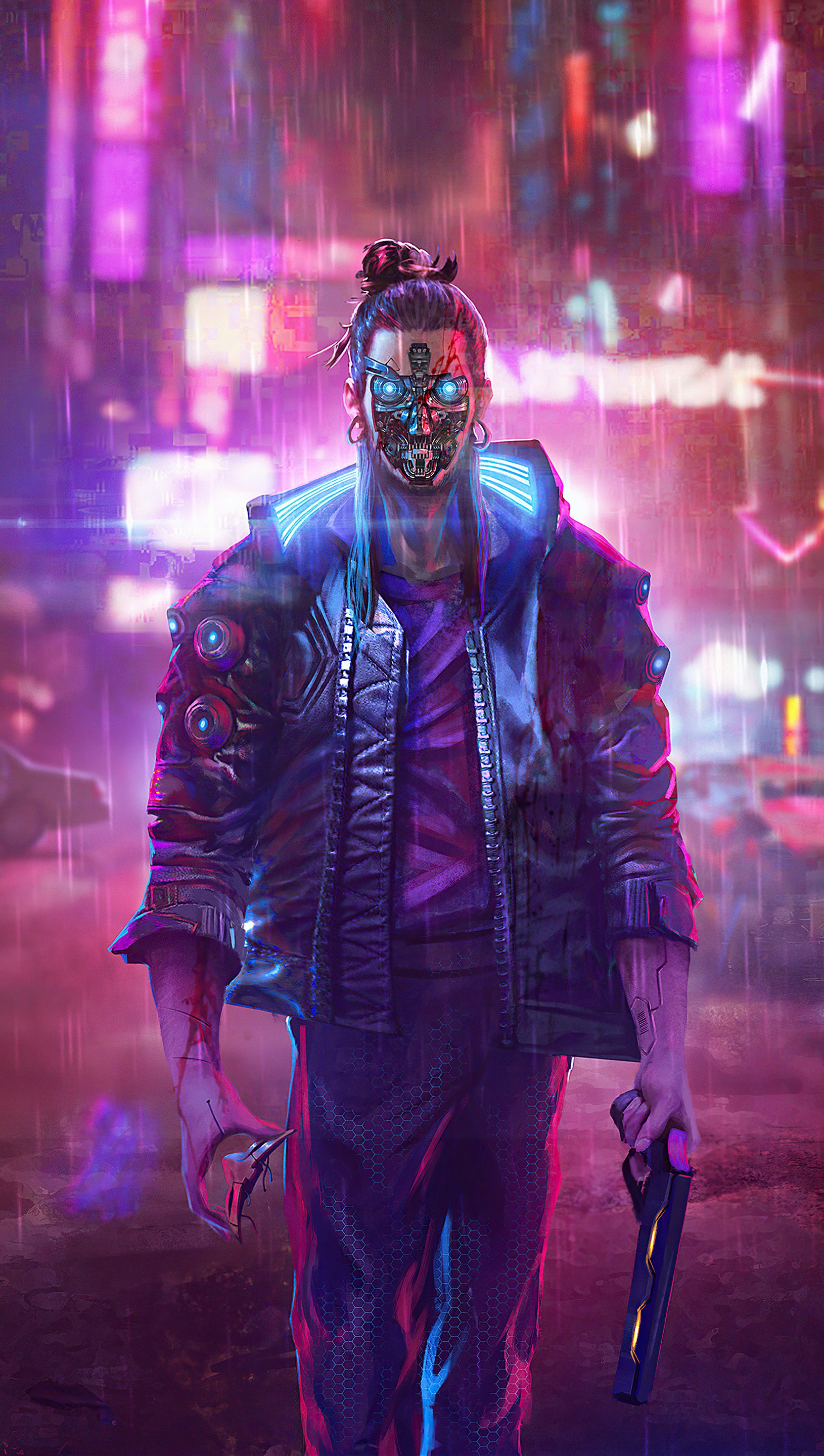 Cyberpunk Man Cybernetic Wallpapers