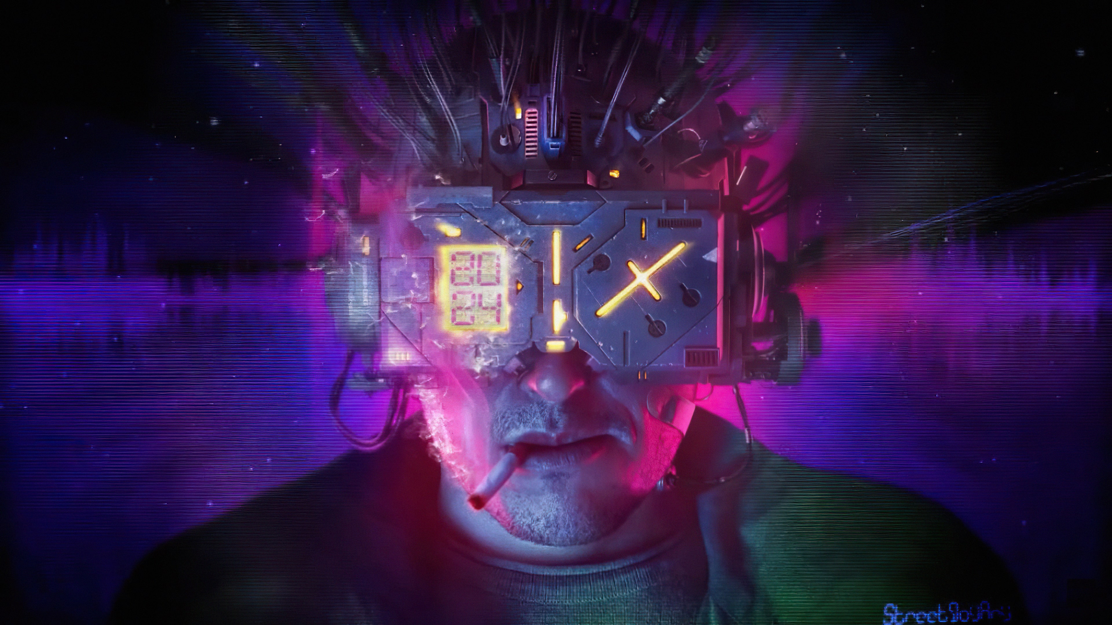 Cyberpunk Man Cybernetic Wallpapers