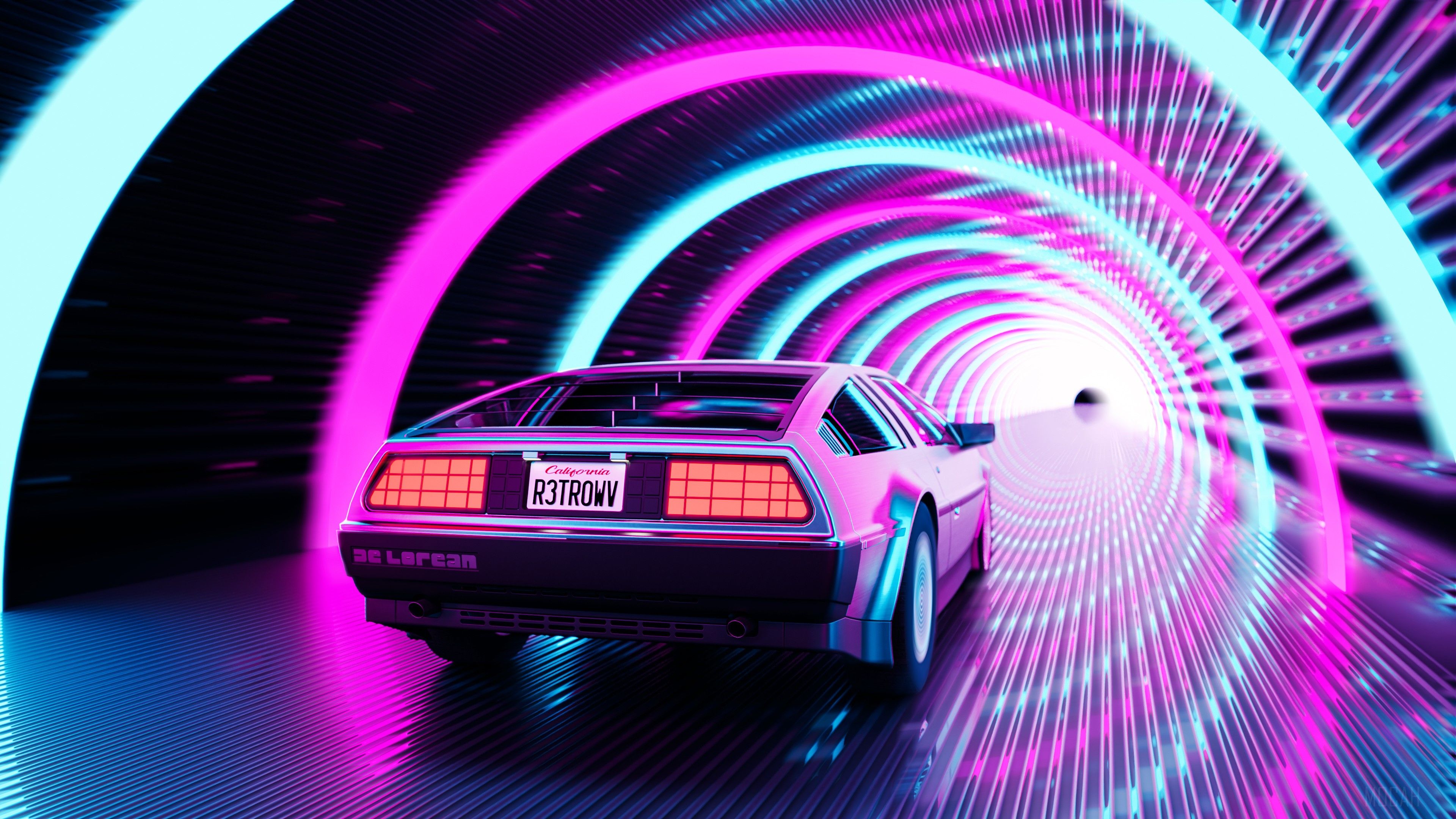 Cyberwave Purple Outrun Wallpapers