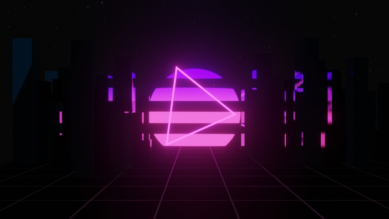 Cyberwave Purple Outrun Wallpapers